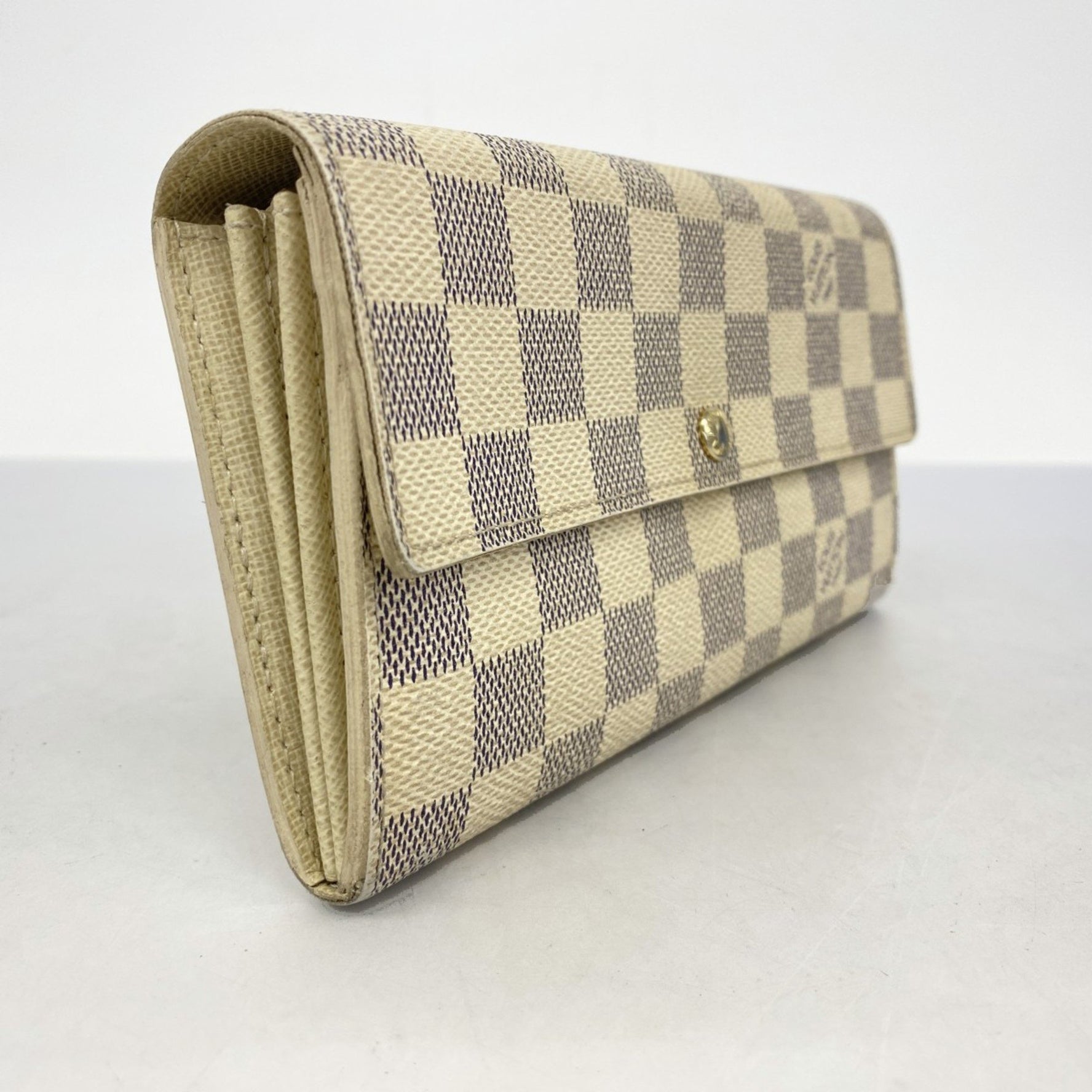 Louis Vuitton Damier Azur Portefeuille Sarah Long Wallet