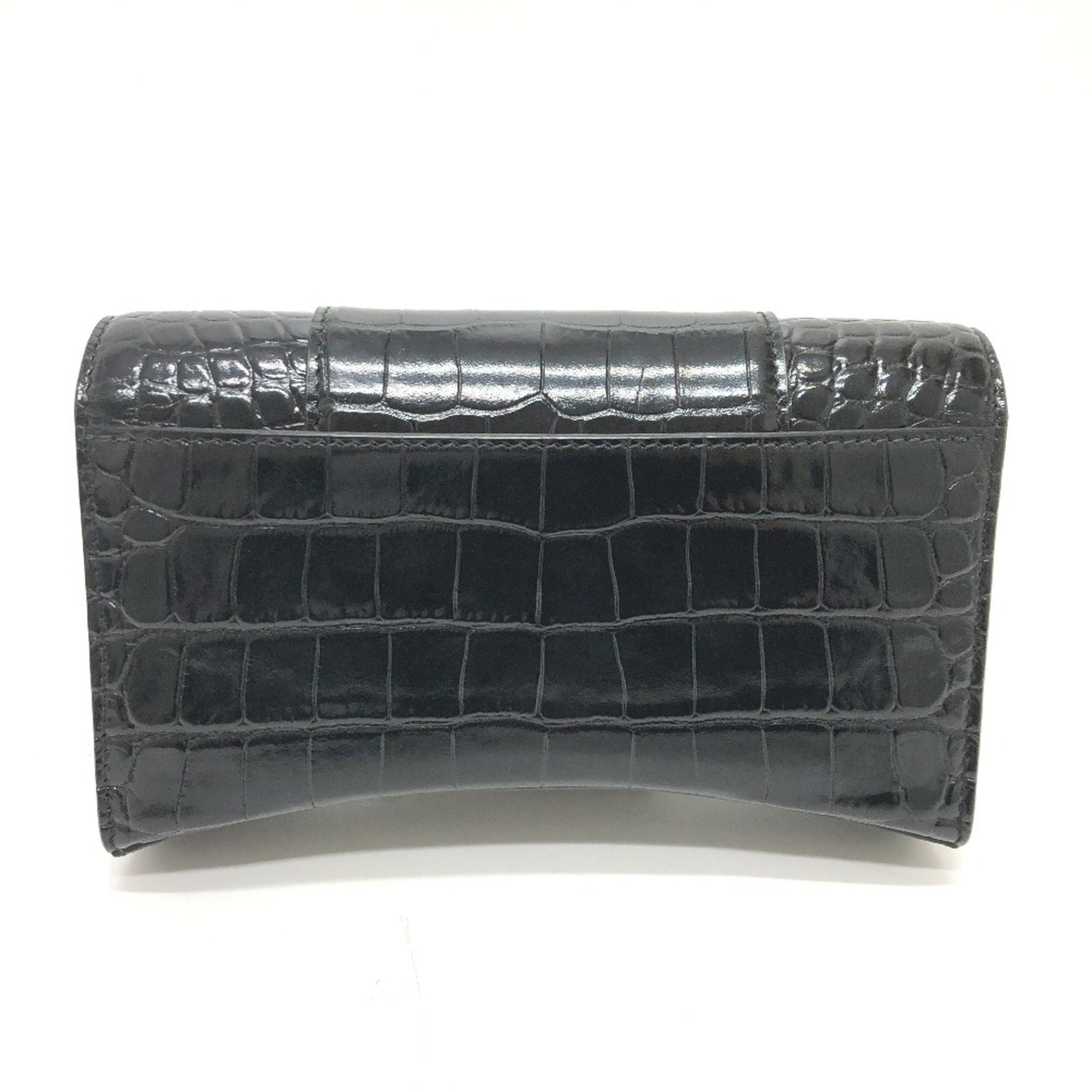 Balenciaga B logo Chain wallet Shoulder Bag GoldHardware