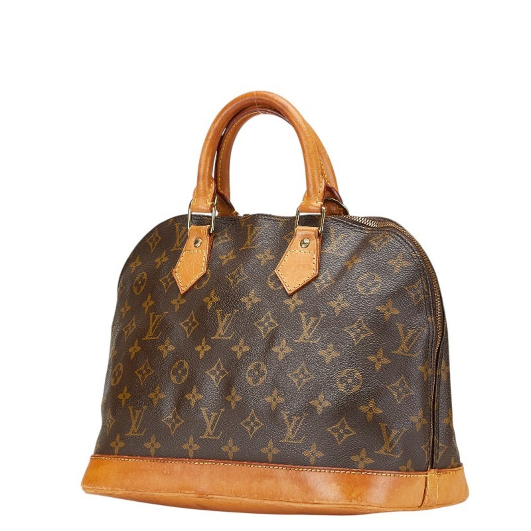 Louis Vuitton Monogram Alma PM Handbag Shoulder Bag PVC Leather