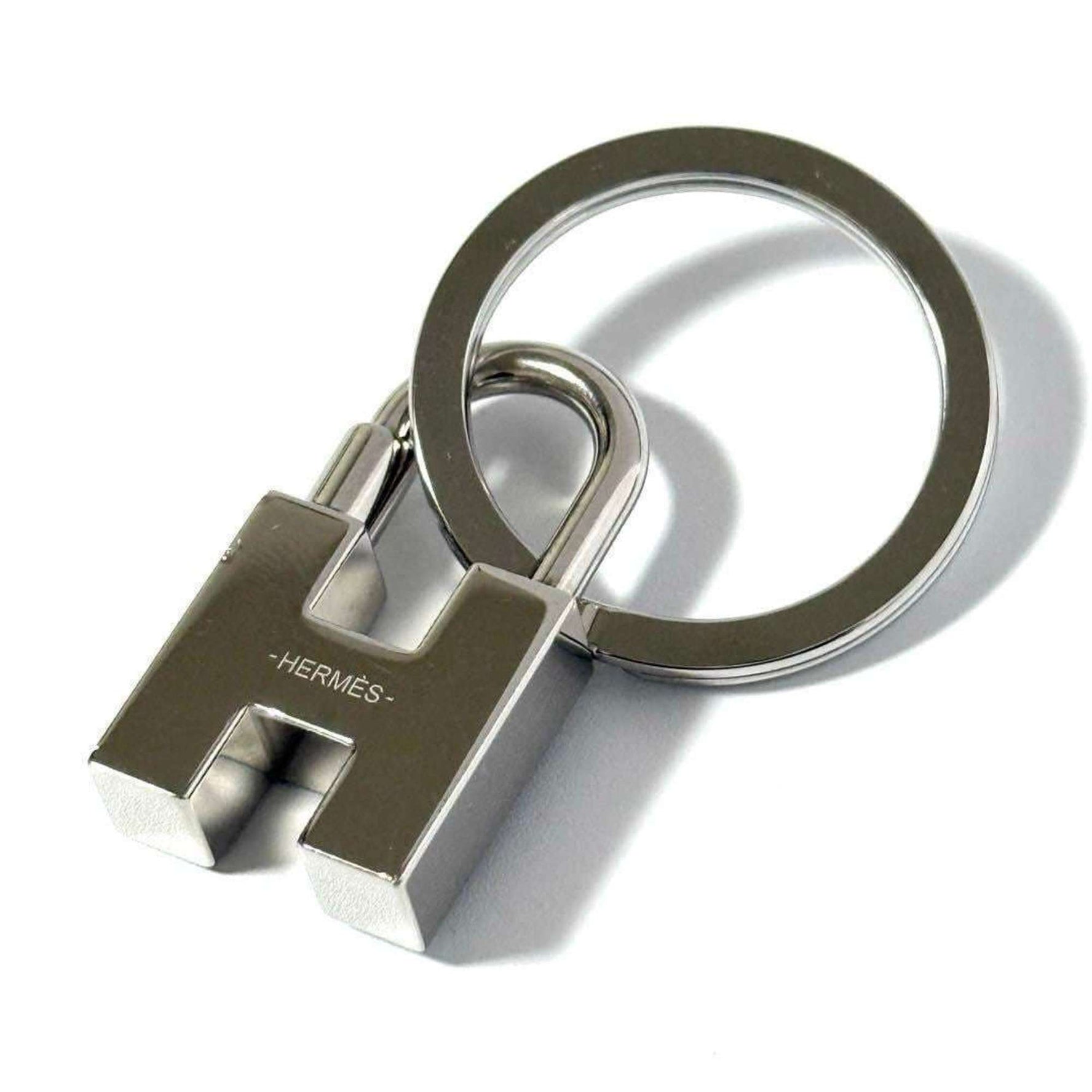 Hermes Men's Key Ring Holder Quiz Rainbow Padlock