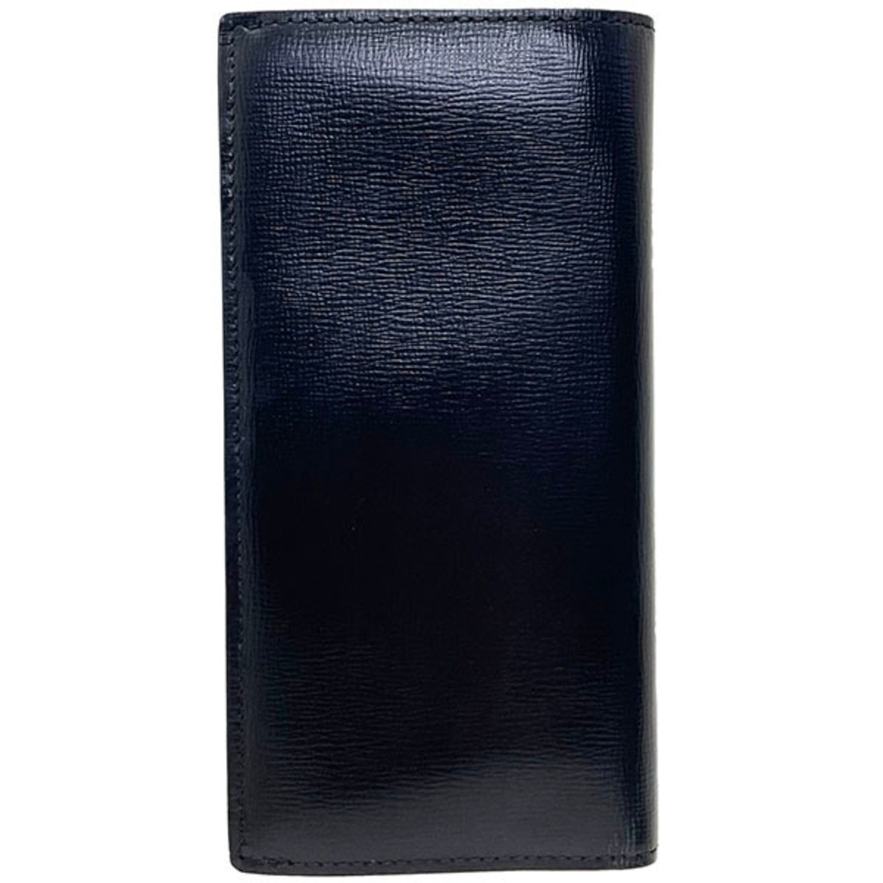 Burberry long wallet, bi-fold leather, men's
