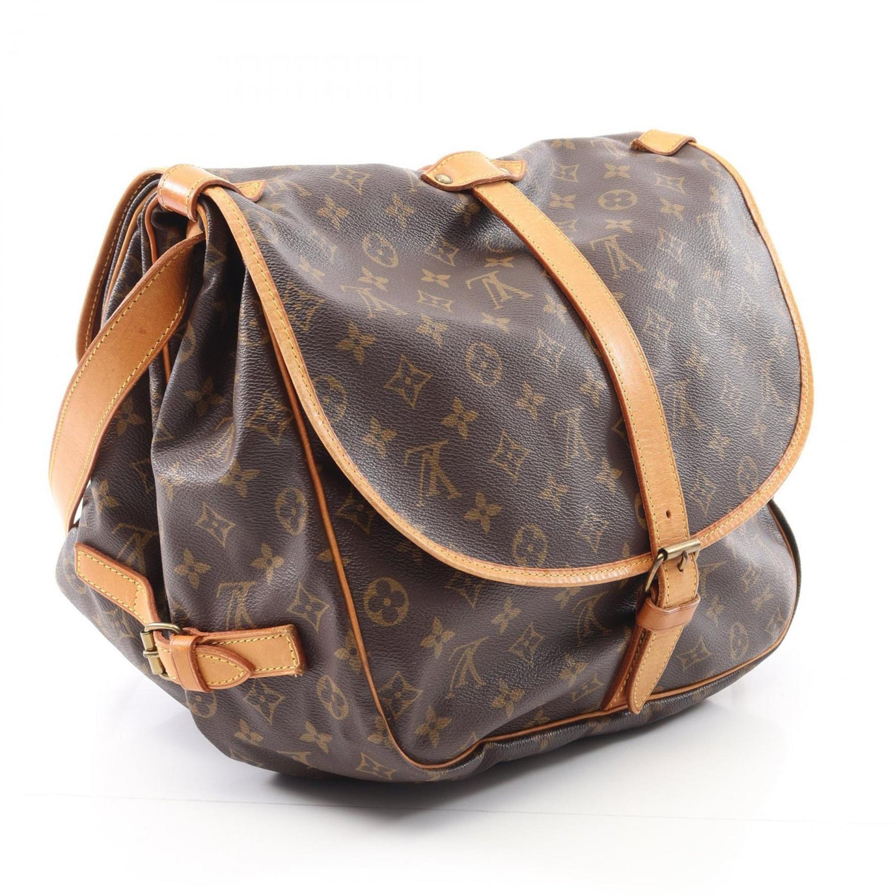 Louis Vuitton Saumur 35 Shoulder Bag, Coated Canvas and Leather, Monogram