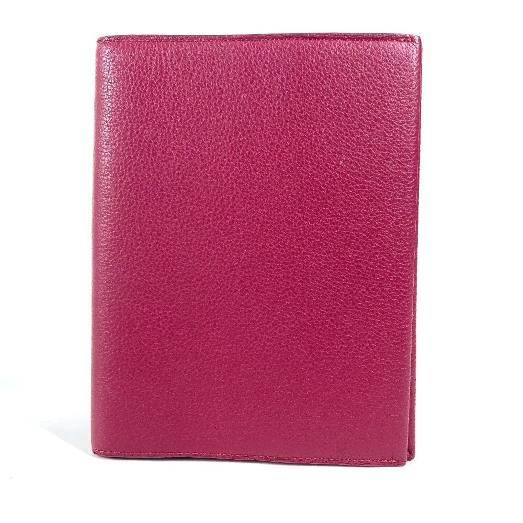 Louis Vuitton Logo Book Cover Stationery Case Notebook Leather