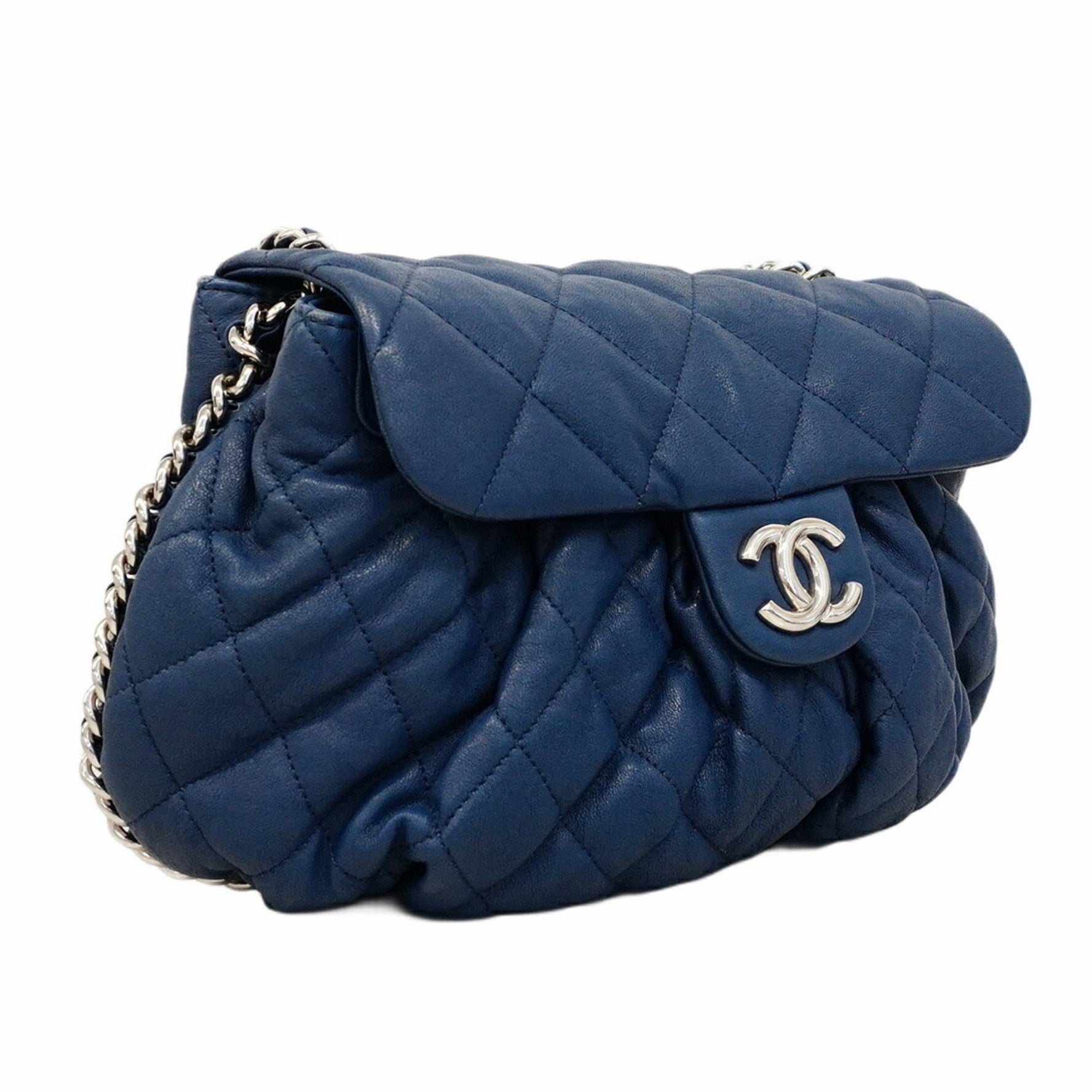 Chanel Matelasse Shoulder Bag with Chain, Leather