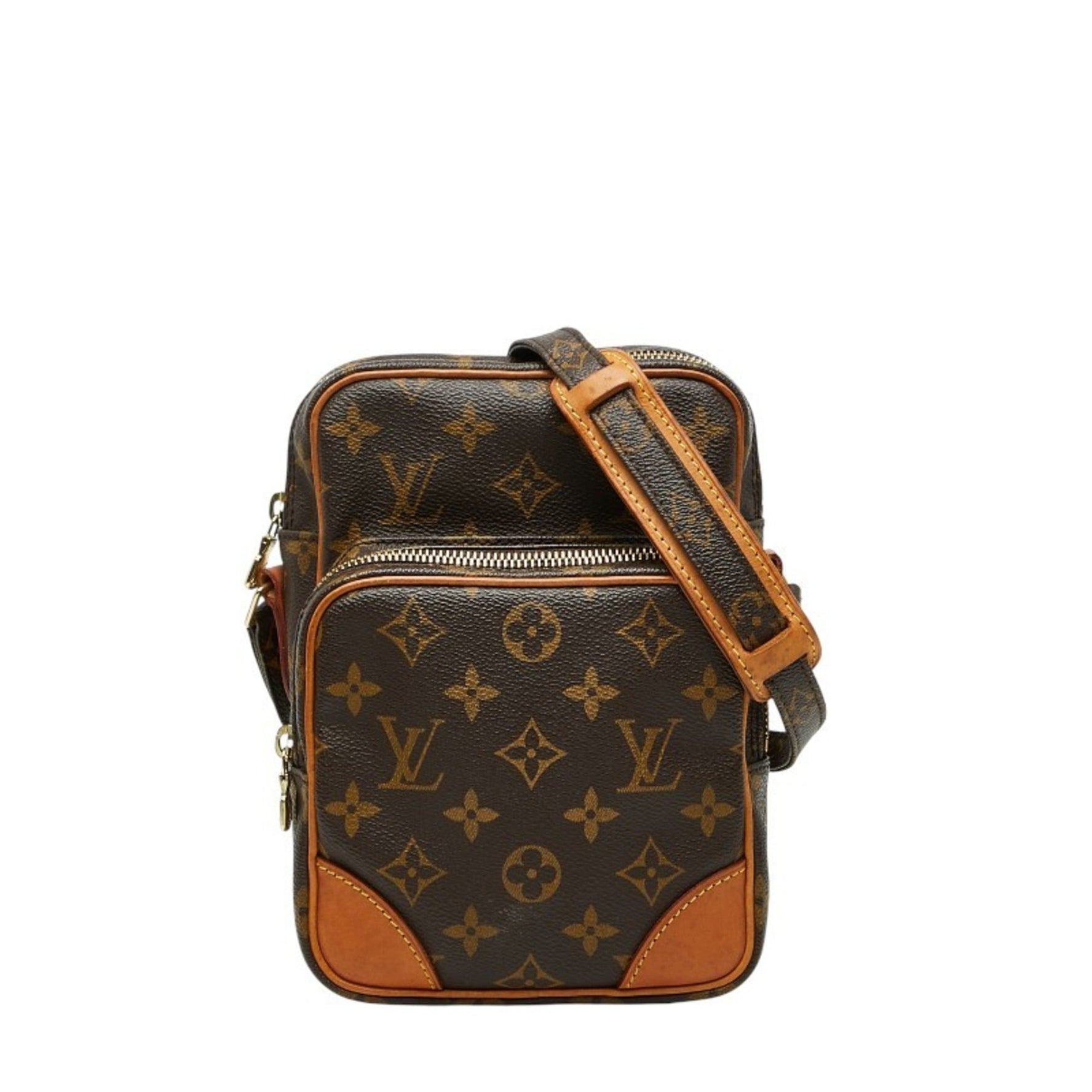 Louis Vuitton Monogram Amazon Crossbody Shoulder Bag Brown Leather LOUIS VUITTON