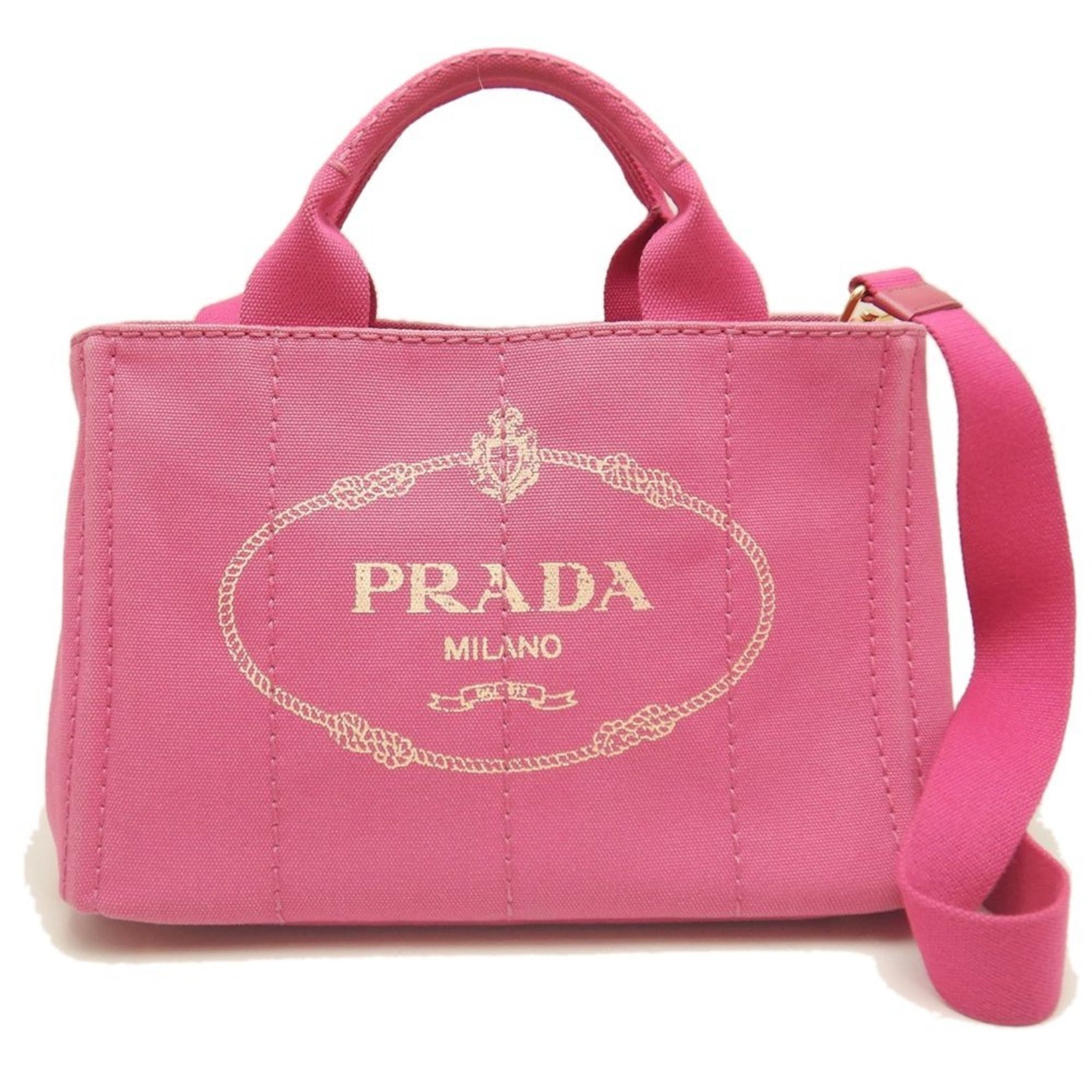 PRADA Canapa Tote Bag in Canvas