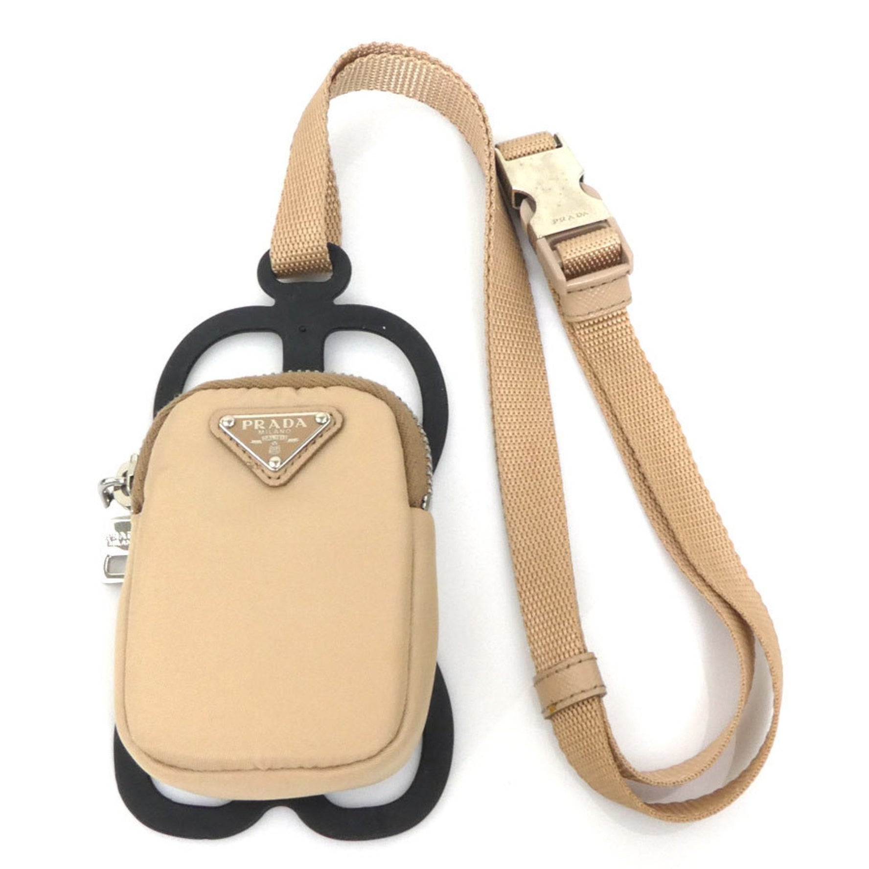 Prada smartphone case and holder, nylon silicone, women