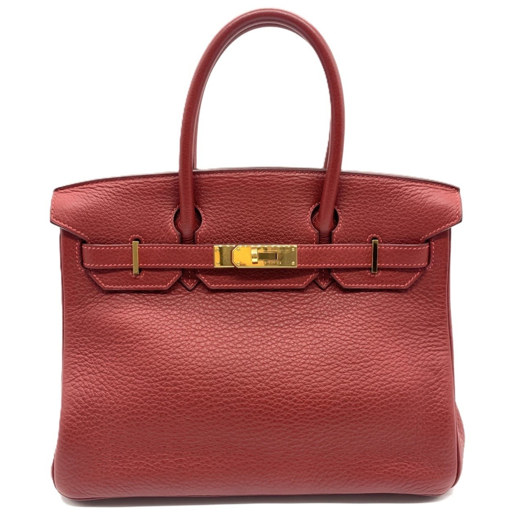 Hermes Birkin 30 Red Handbag Ardennes