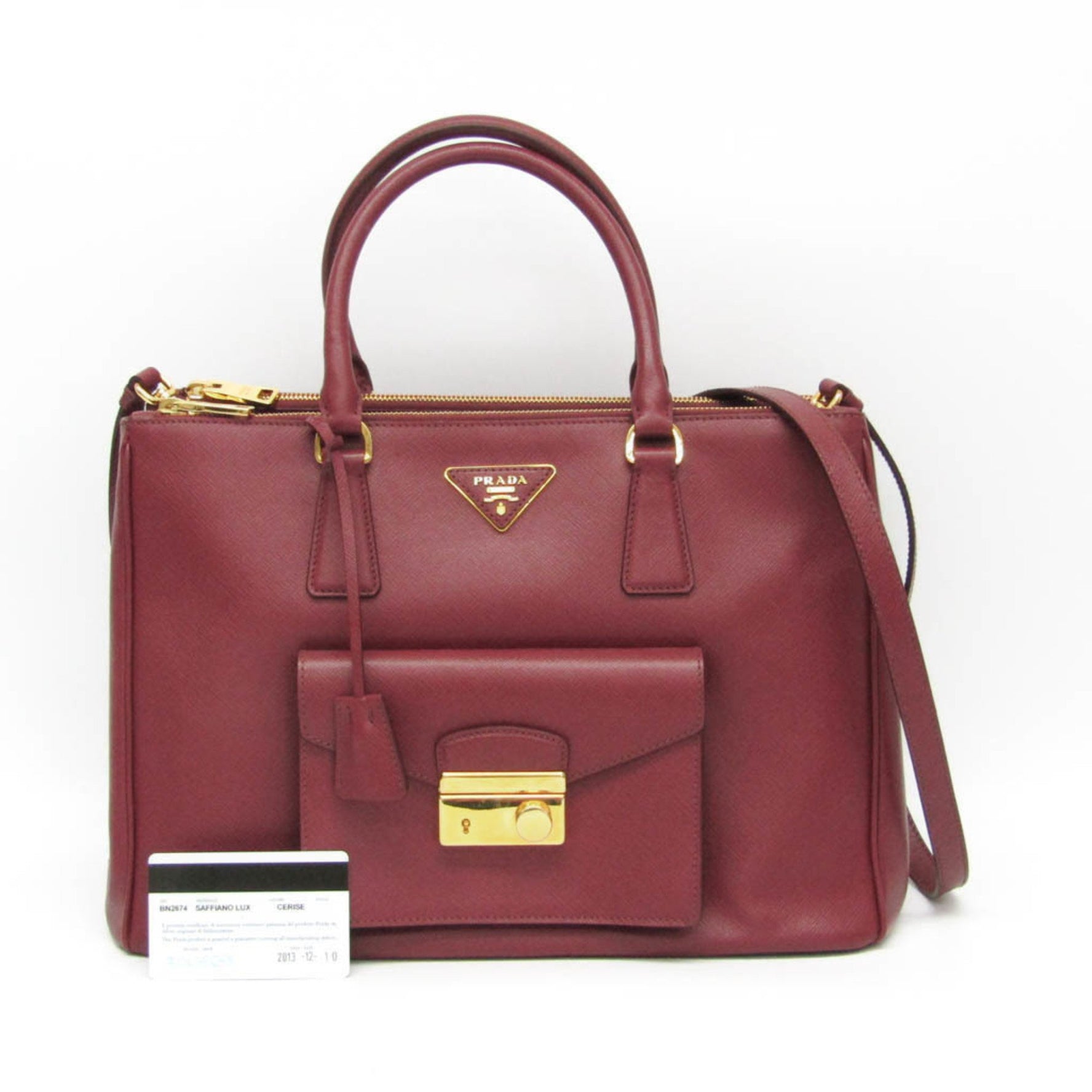 Prada Saffiano Leather Handbag,Shoulder Bag