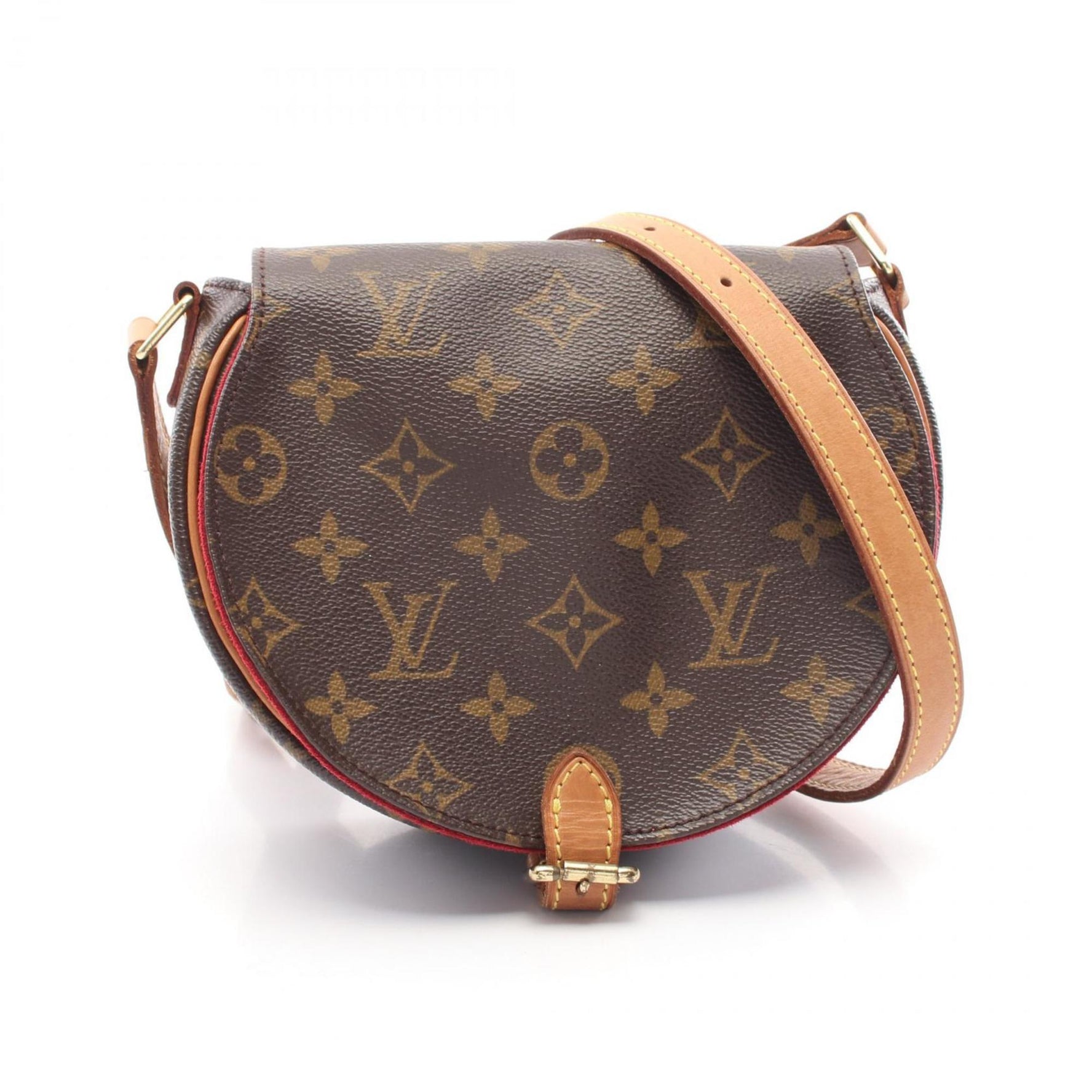 Louis Vuitton Tan Blanc Monogram Shoulder Bag Coated Canvas Leather Brown