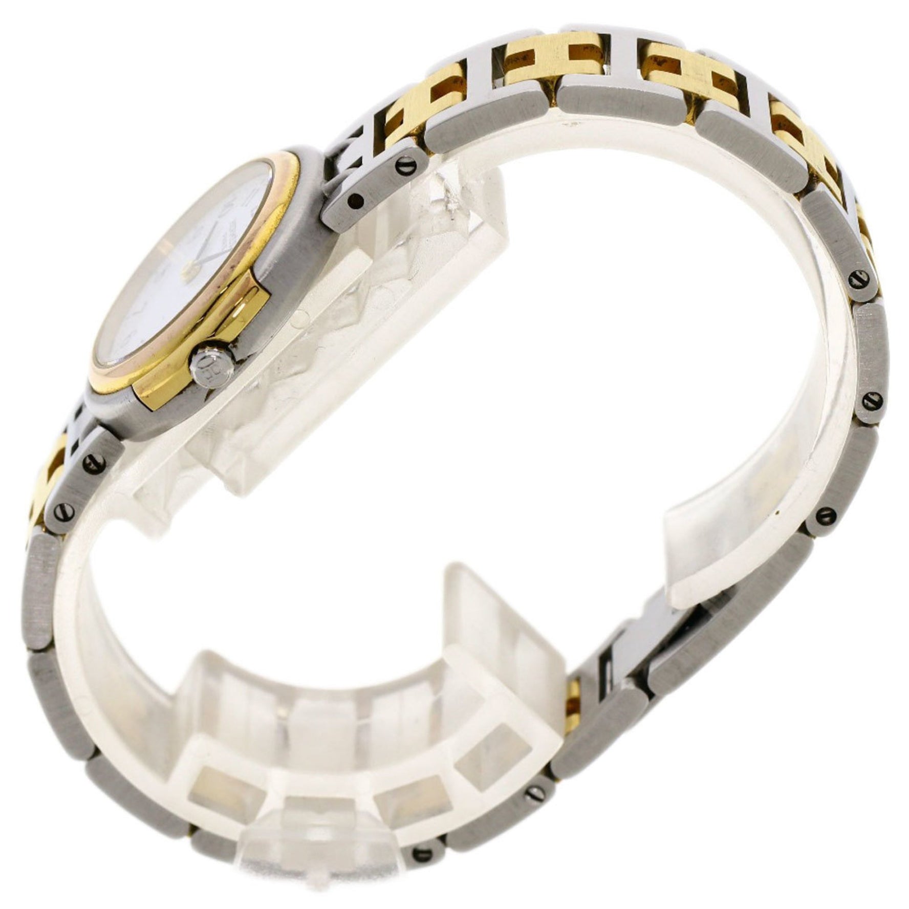 Hermes Windsor Watch Stainless Steel Combination Ladies