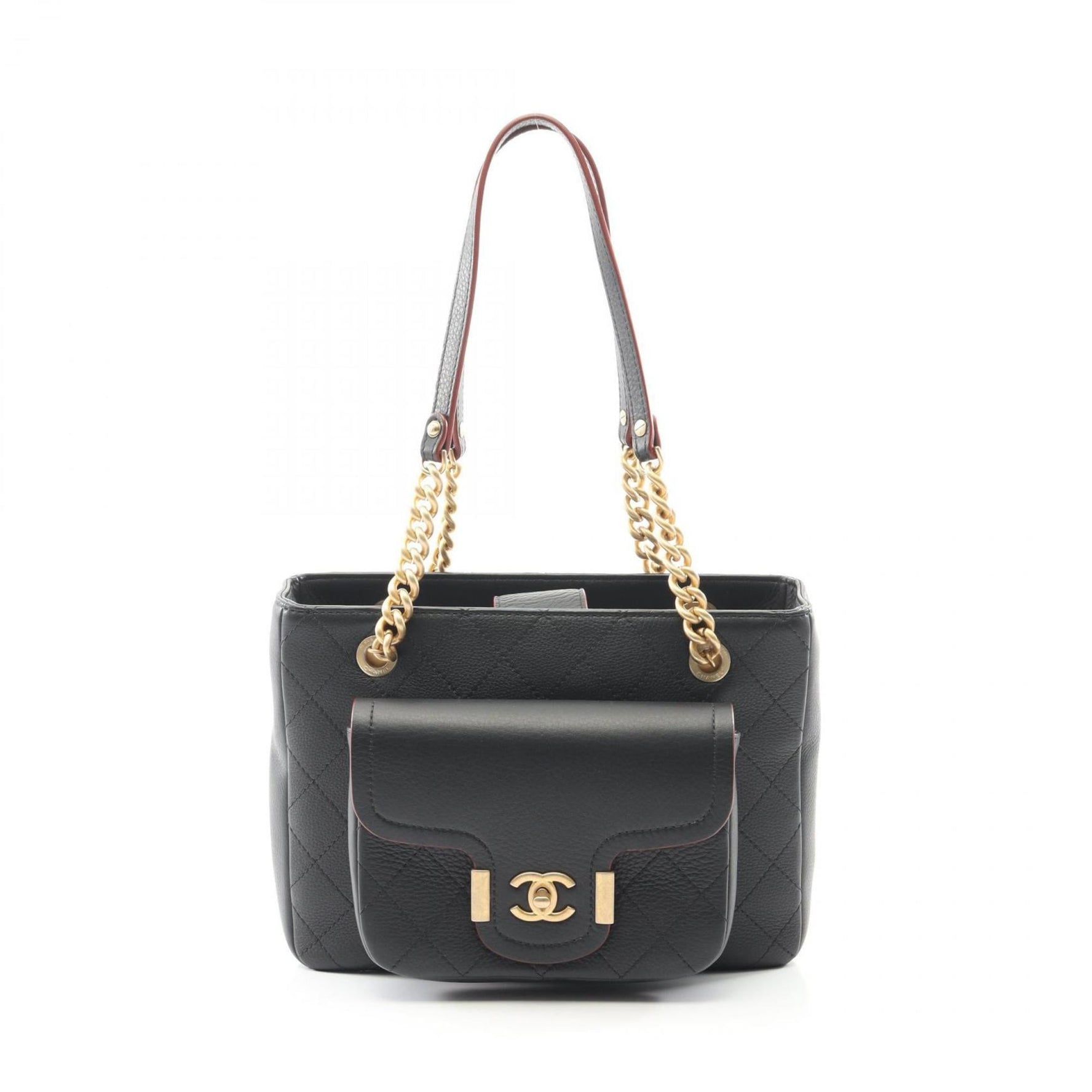 CHANEL Matelasse Tote Bag, Leather