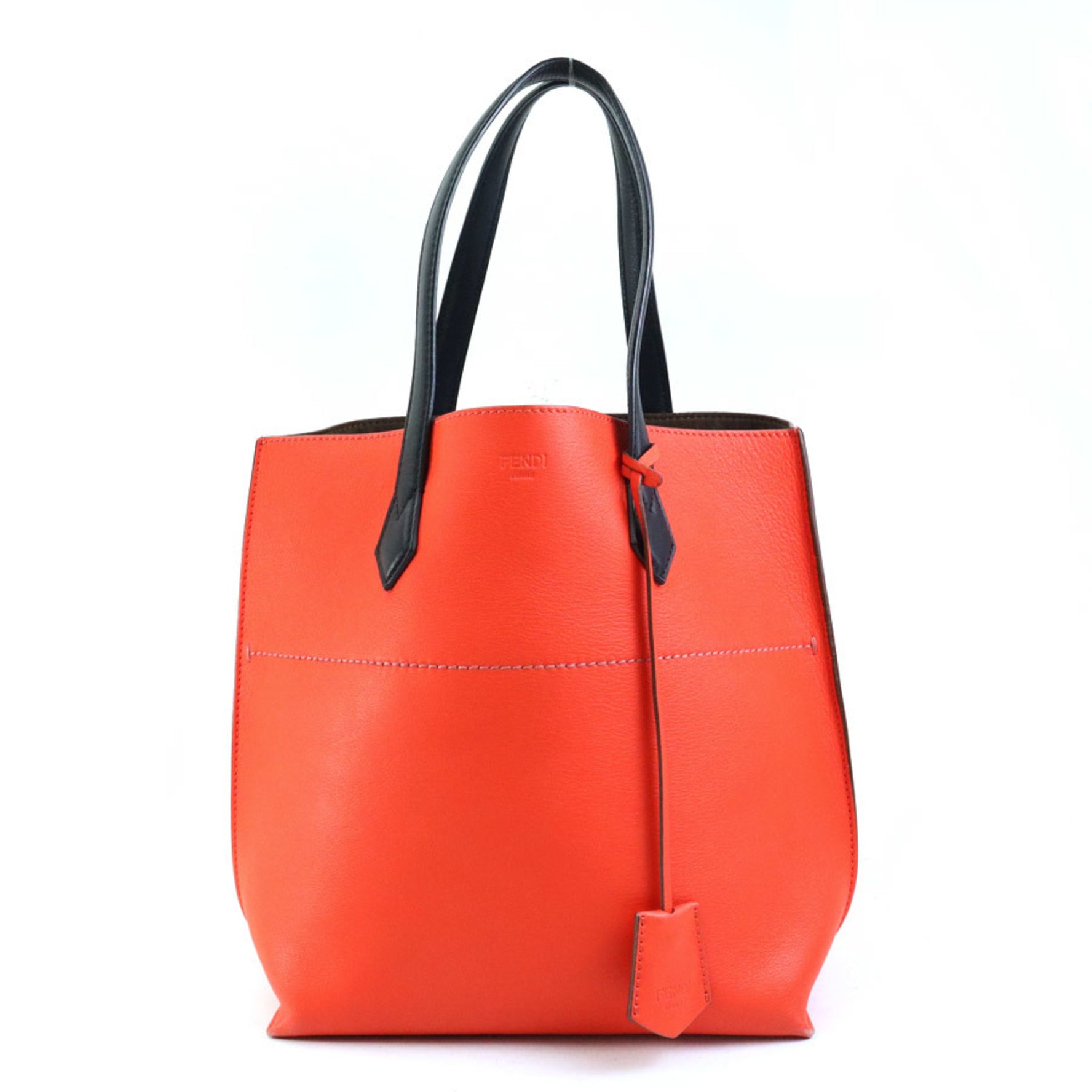 FENDI handbag red x black ladies