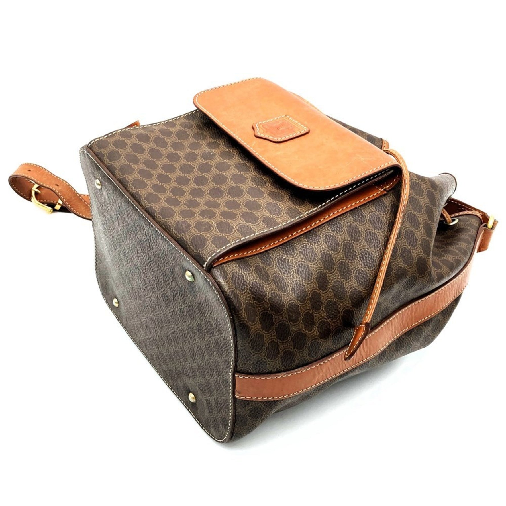 CELINE Shoulder Bag in Macadam Leather