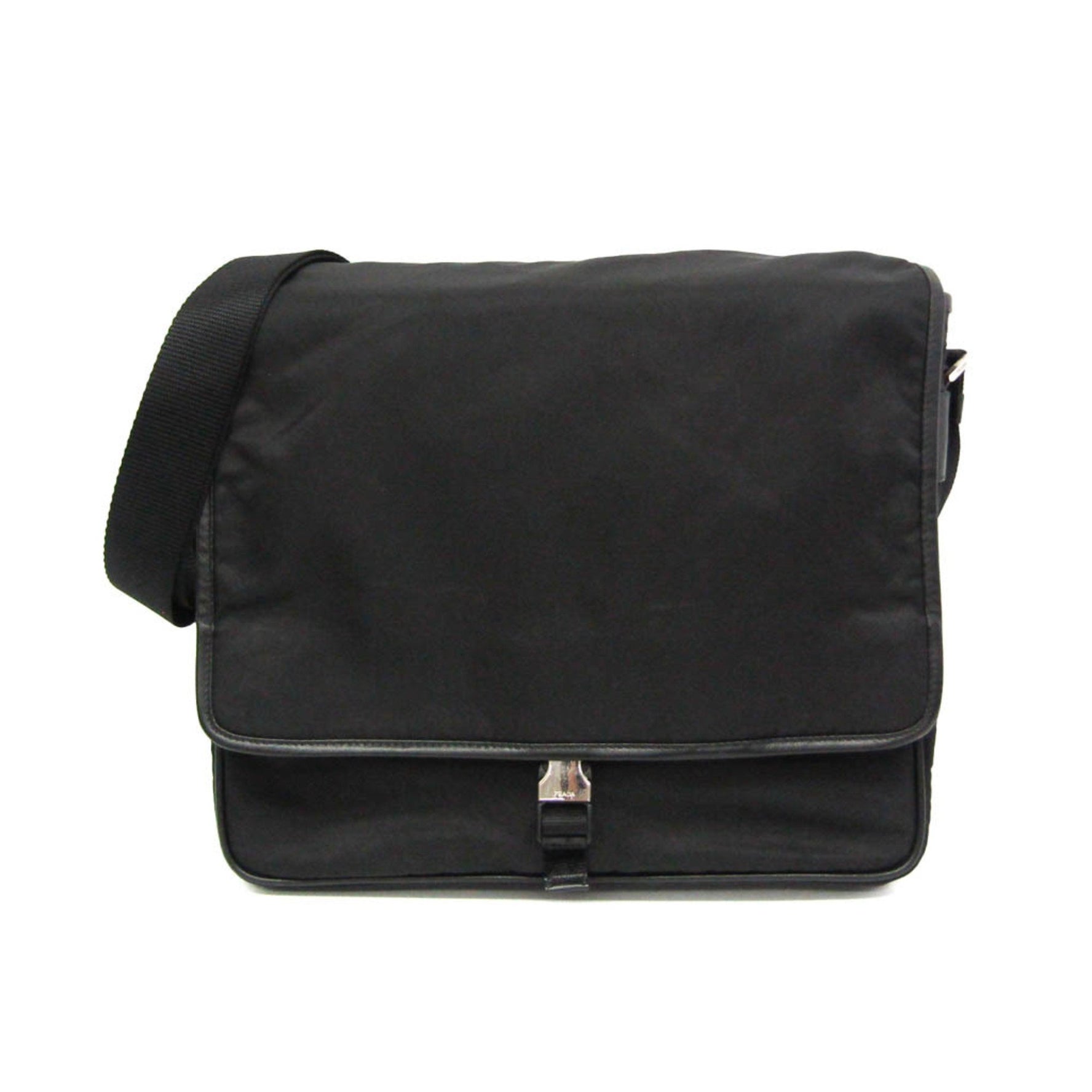 Prada Tessuto Men,Women Nylon,Leather Messenger Bag,Shoulder Bag