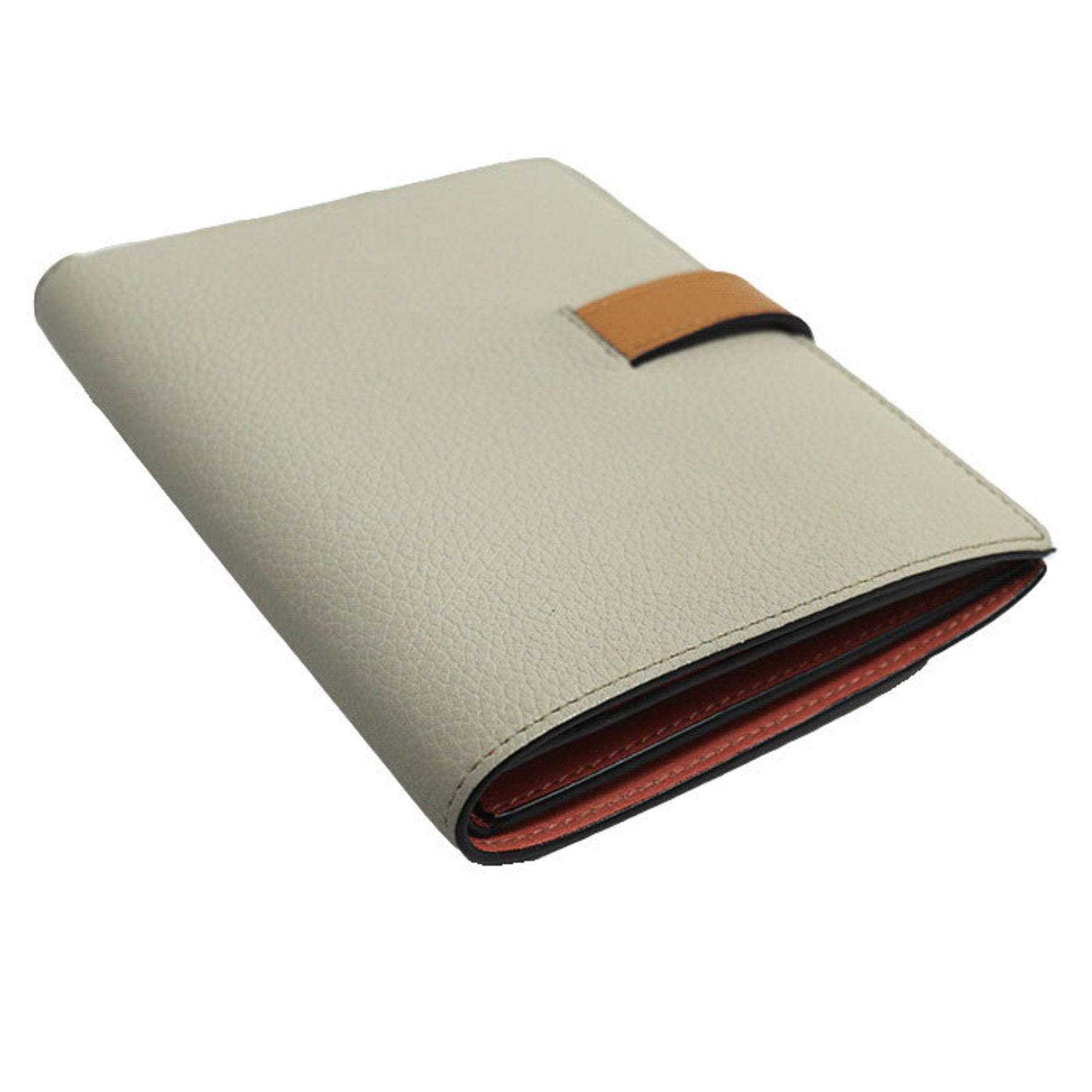 LOEWE Vertical Wallet Medium Bi-fold Light Oat/Honey