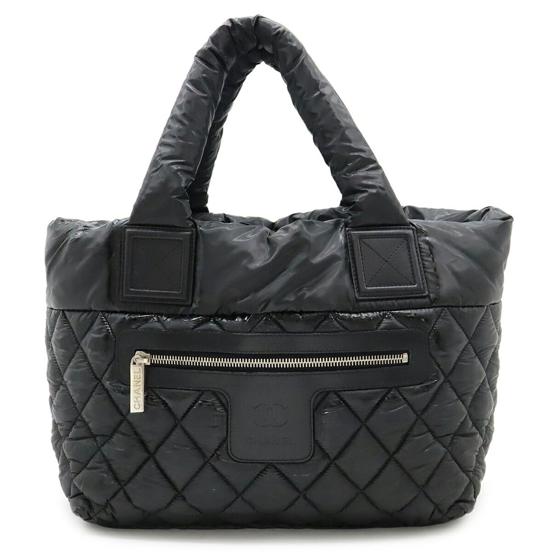 CHANEL Coco Cocoon Small Tote Bag, Quilted Nylon and Leather, 8610
