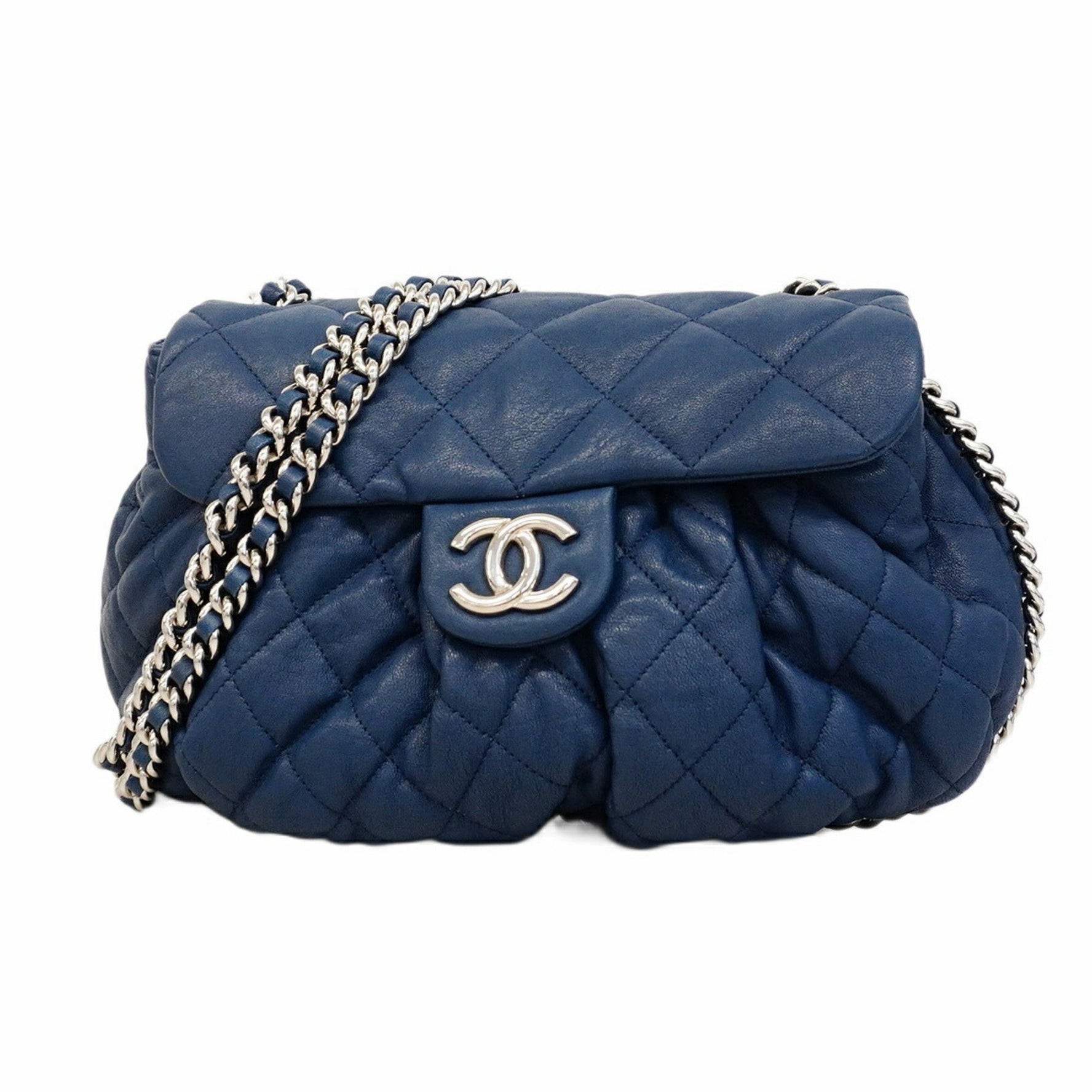 Chanel Matelasse Shoulder Bag with Chain, Leather