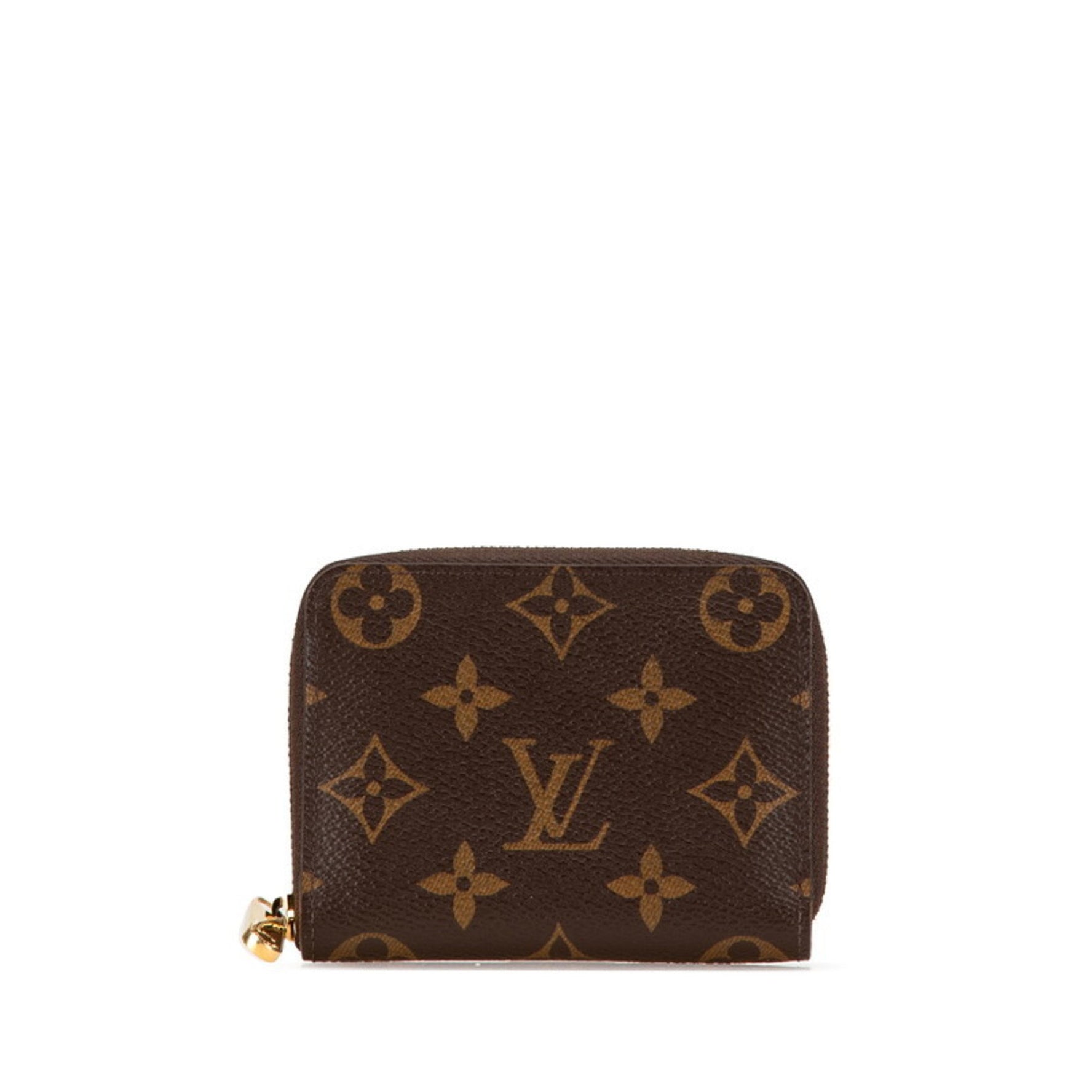 Louis Vuitton Monogram Zippy Coin Purse Case PVC Leather