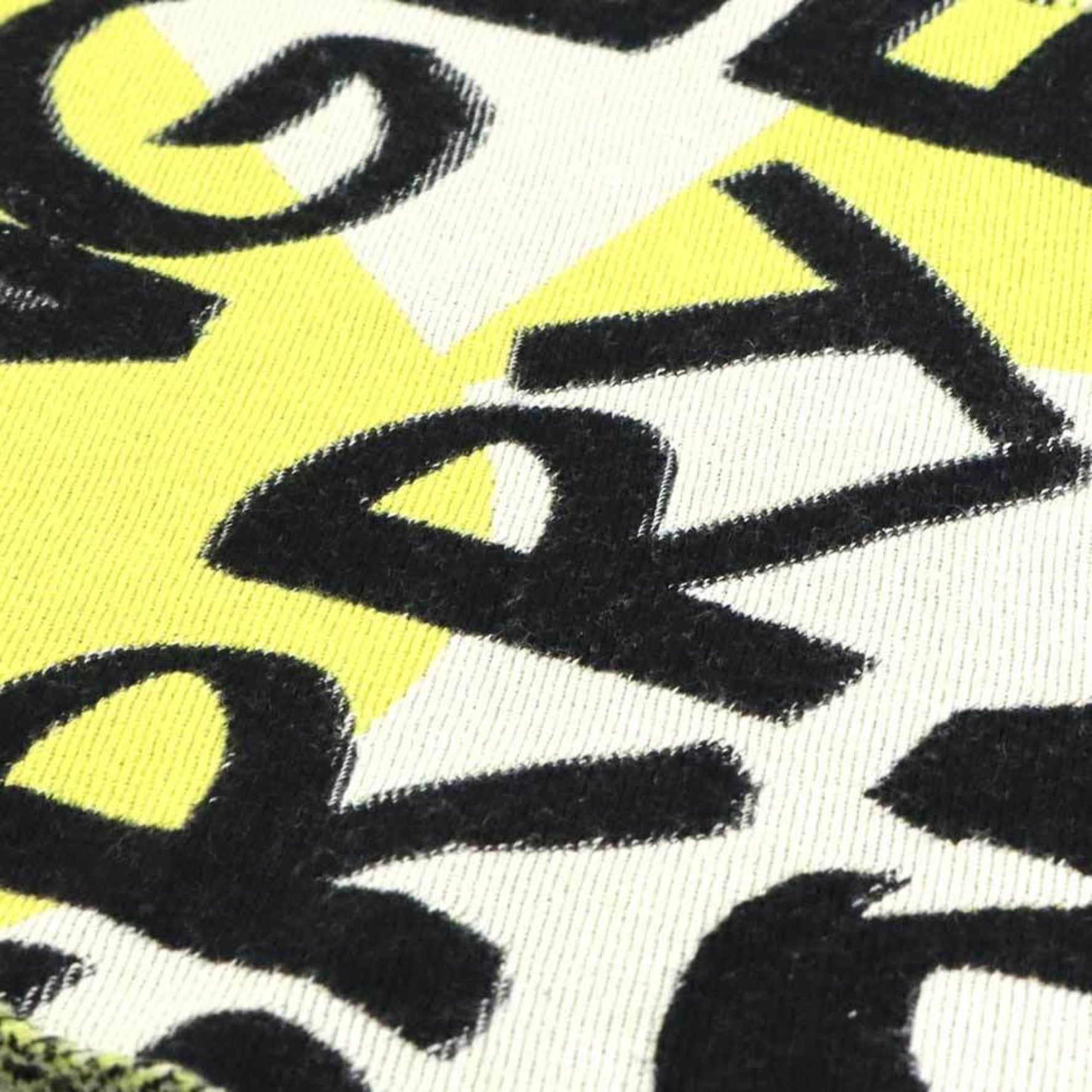 BURBERRY Muffler Cotton Yellow x Black