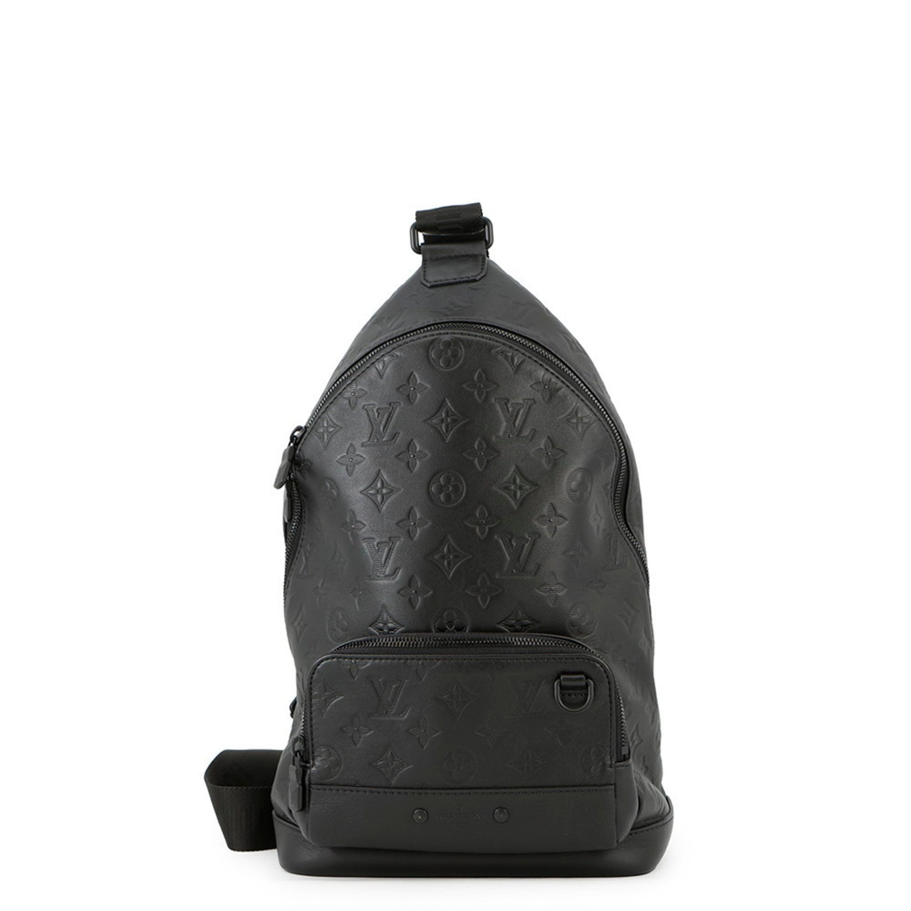 Louis Vuitton Monogram Shadow Racer Sling Bag Black