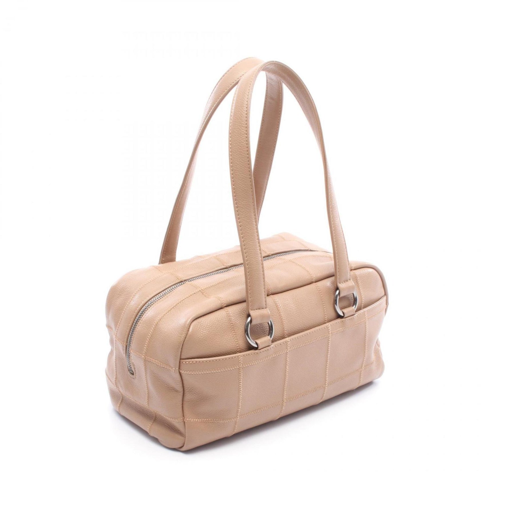 CHANEL Chocobar Boston Bag in Calfskin Leather