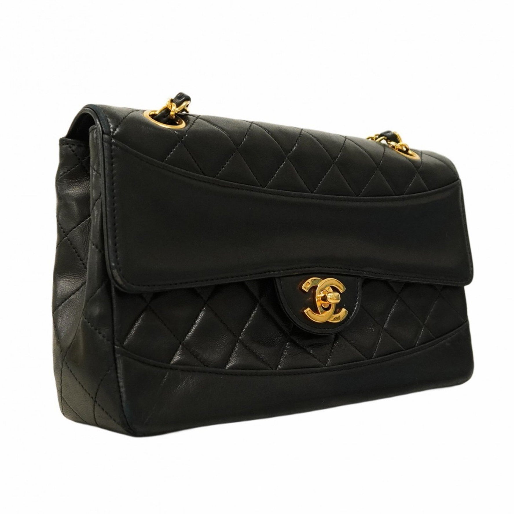 Chanel Matelasse Shoulder Bag with Double Flap and Chain, Lambskin