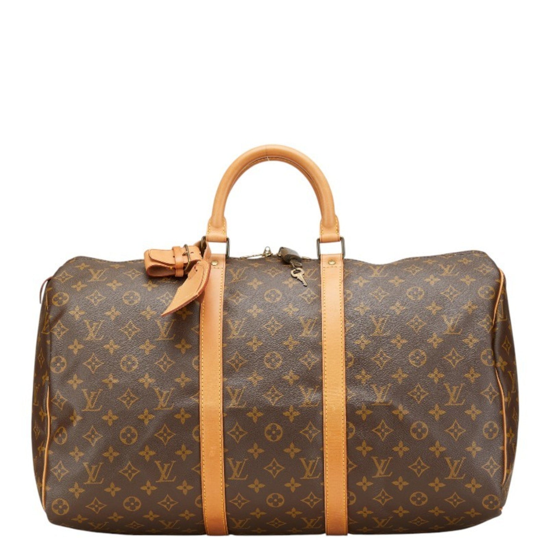 Louis Vuitton Monogram Keepall 50 Boston Bag, Travel PVC Leather