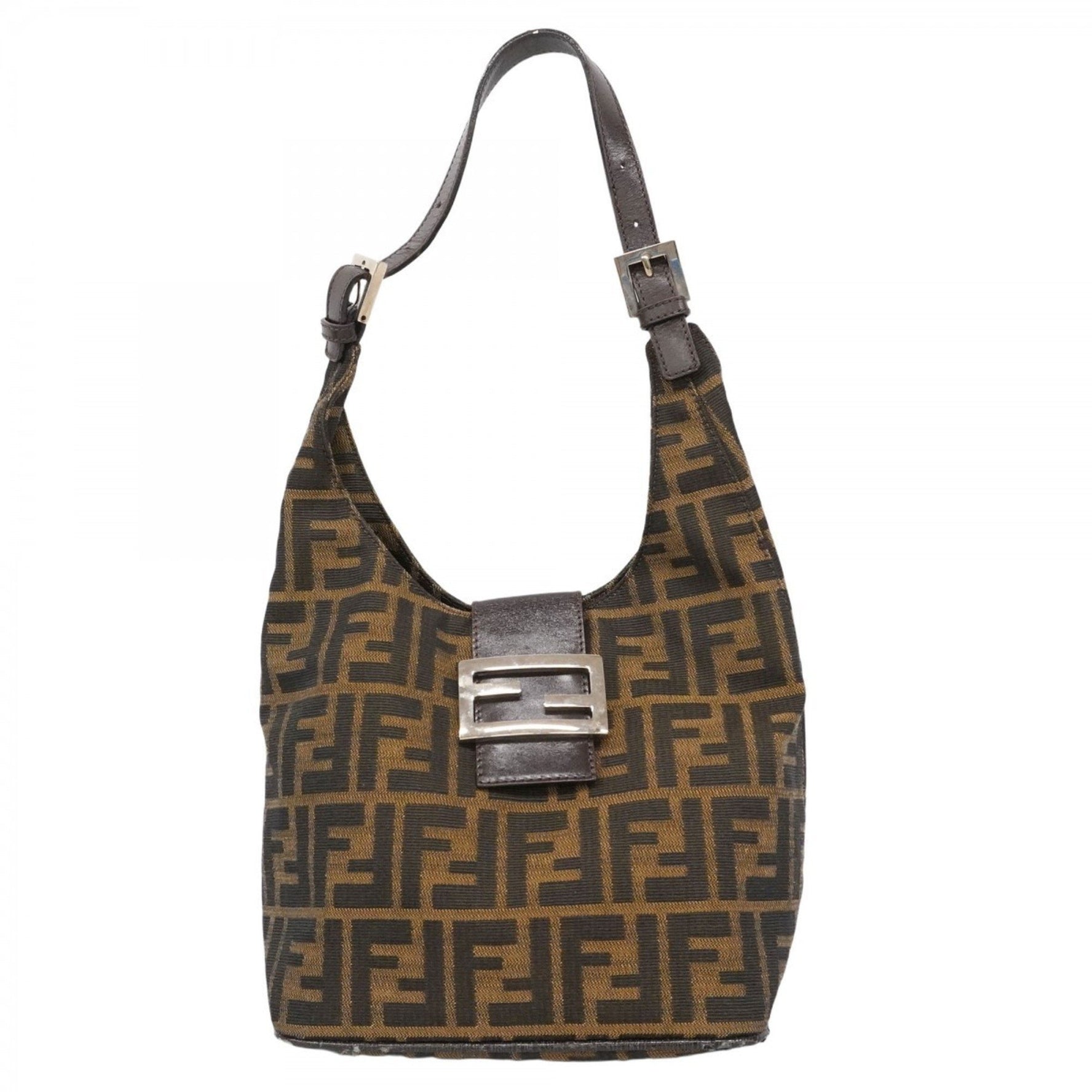 Fendi Zucca nylon canvas handbag in