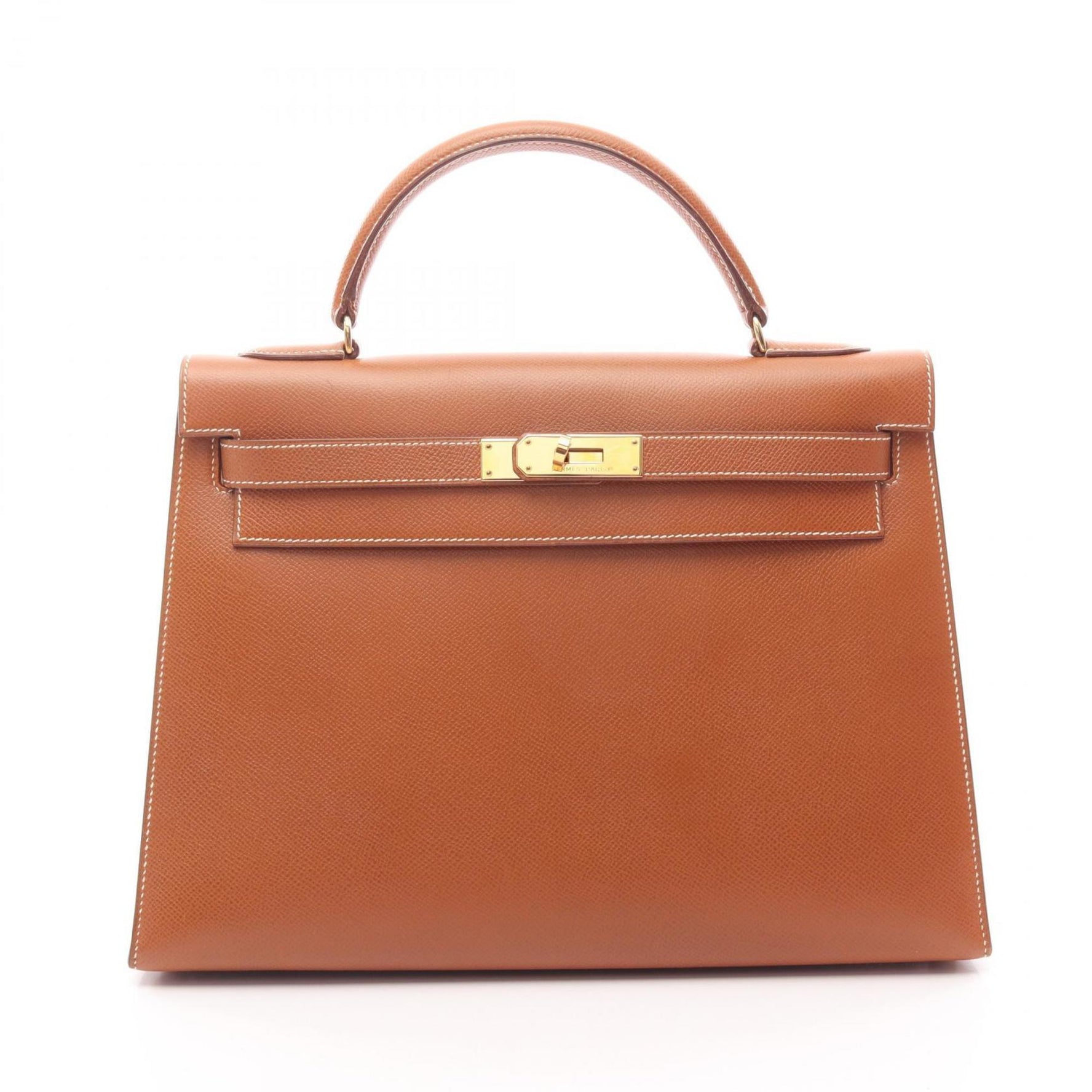 Hermes Hermès Kelly 32 handbag, leather, Couchvel, women's, brown