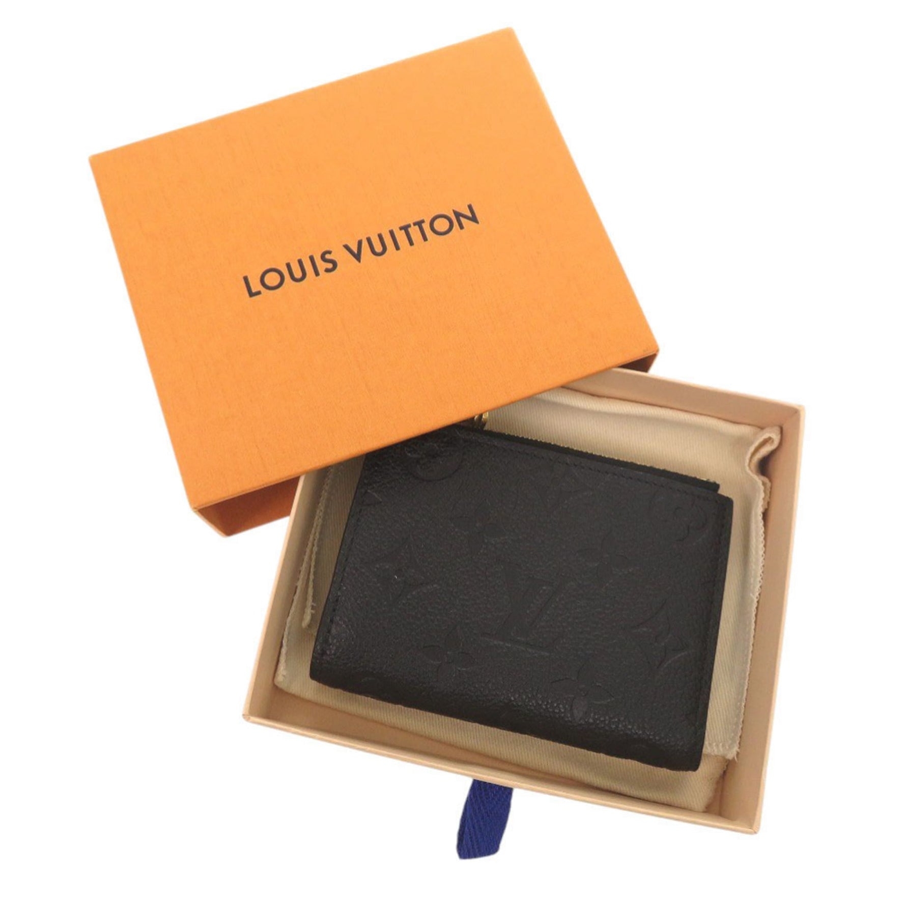Louis Vuitton Portefeuille Lisa Monogram Empreinte IC Noir Bifold Wallet Black 1109 LOUIS VUITTON