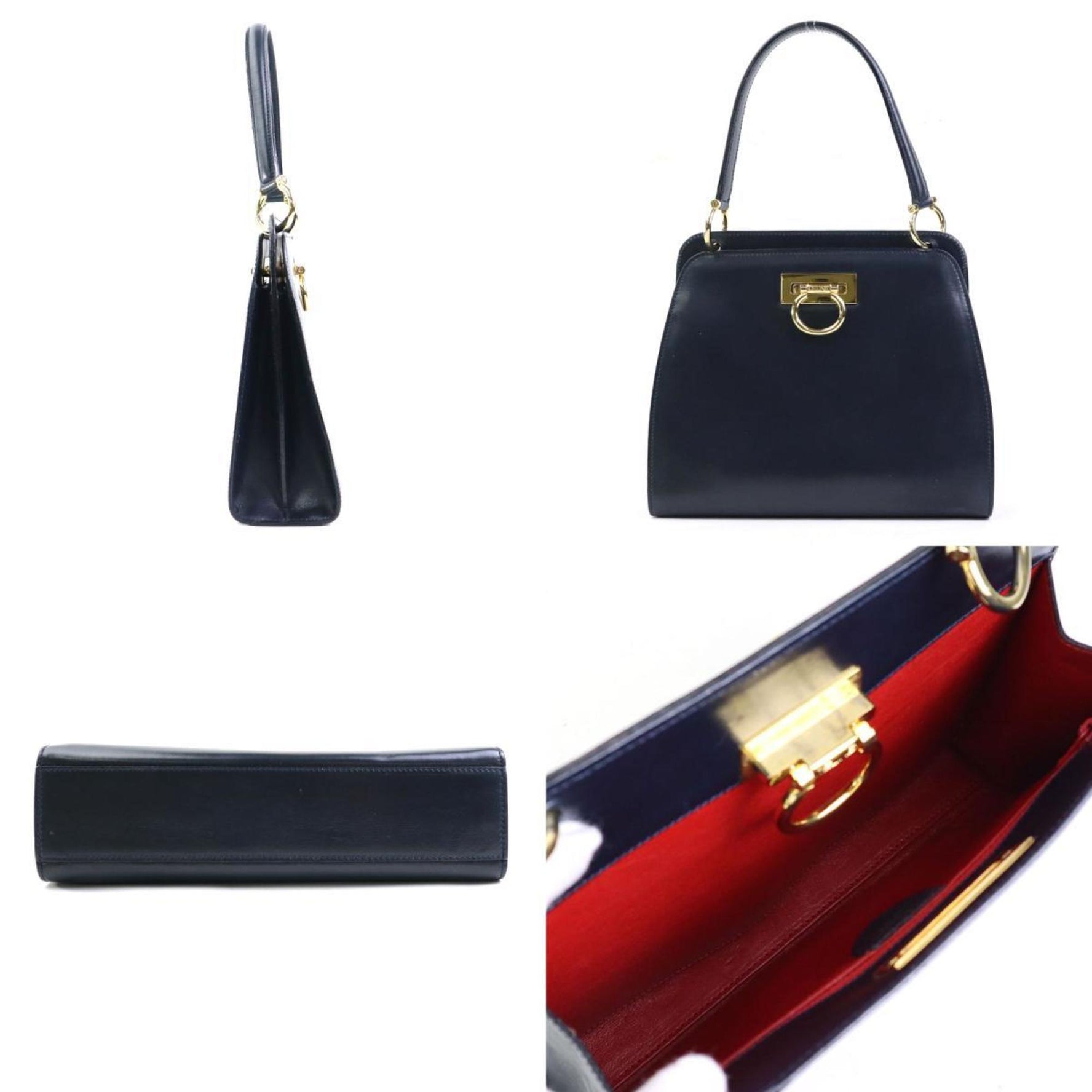 CELINE handbag leather gold