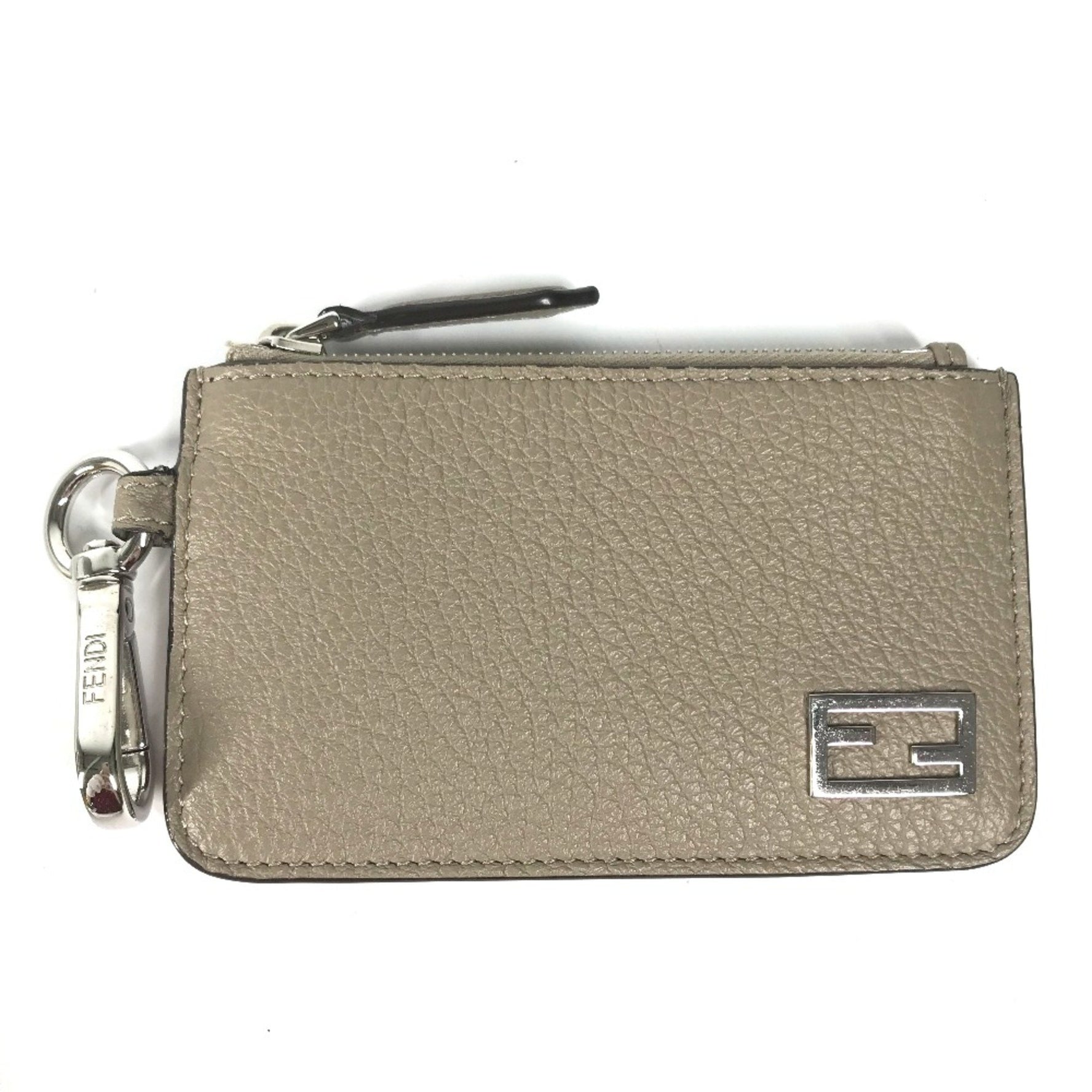 Fendi Bicolor Card Case Coin Compartment Wallet Fragment Case coin purse Red