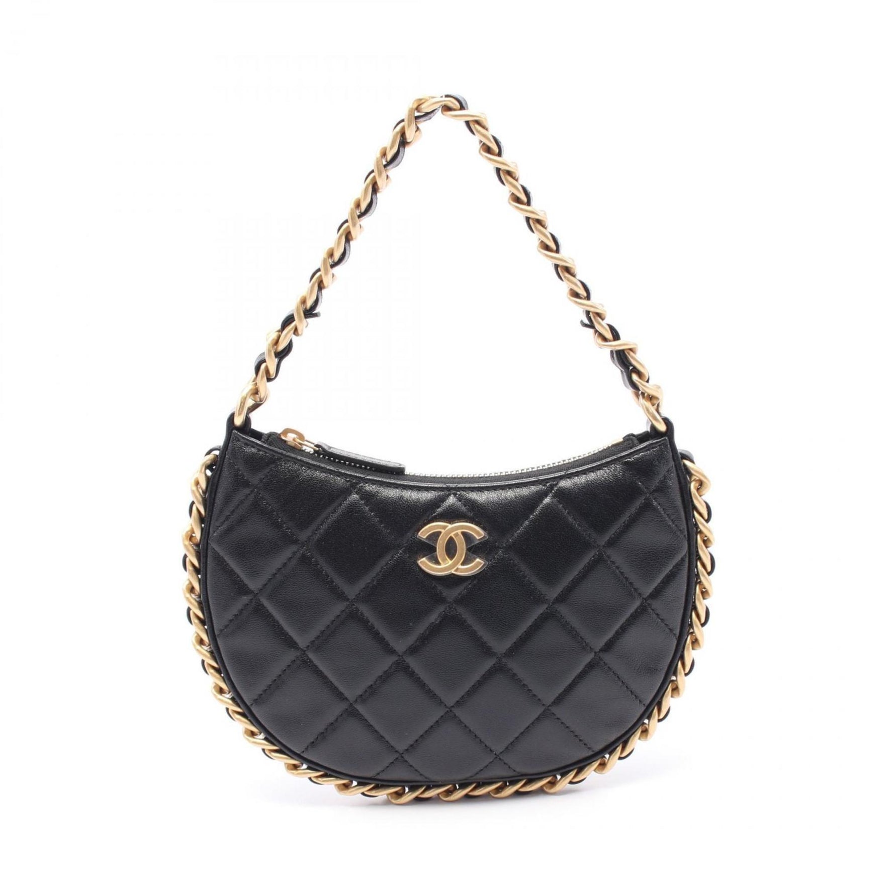 CHANEL Matelasse Shoulder Bag Leather