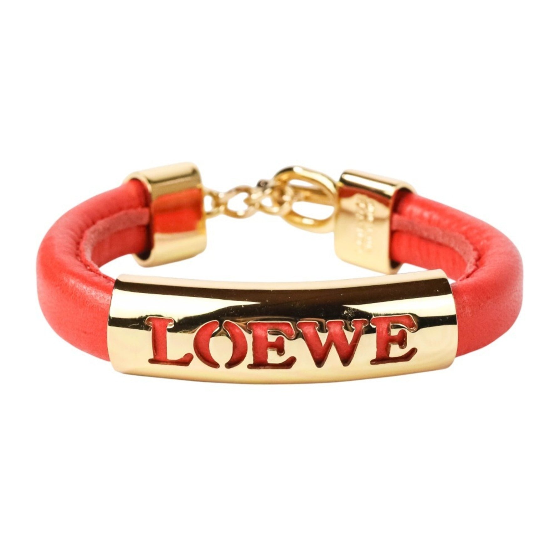 LOEWE Vintage Leather Bracelet Gold-Colored Hardware