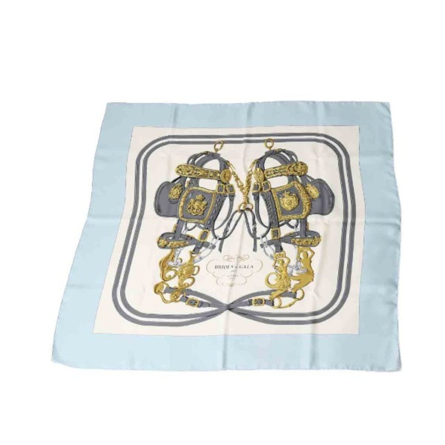 HERMES light blue scarf