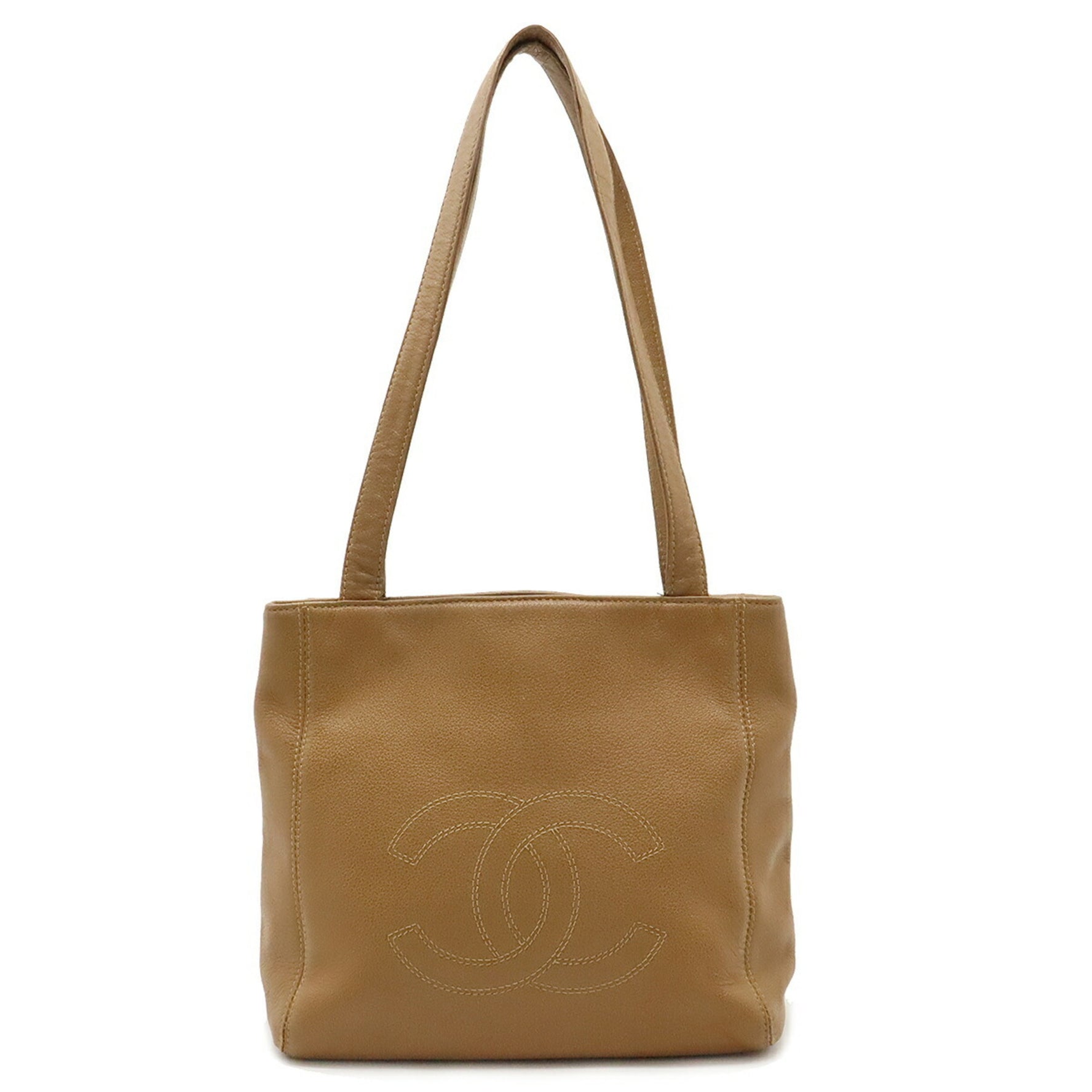 CHANEL Coco Mark Tote Bag Shoulder Leather