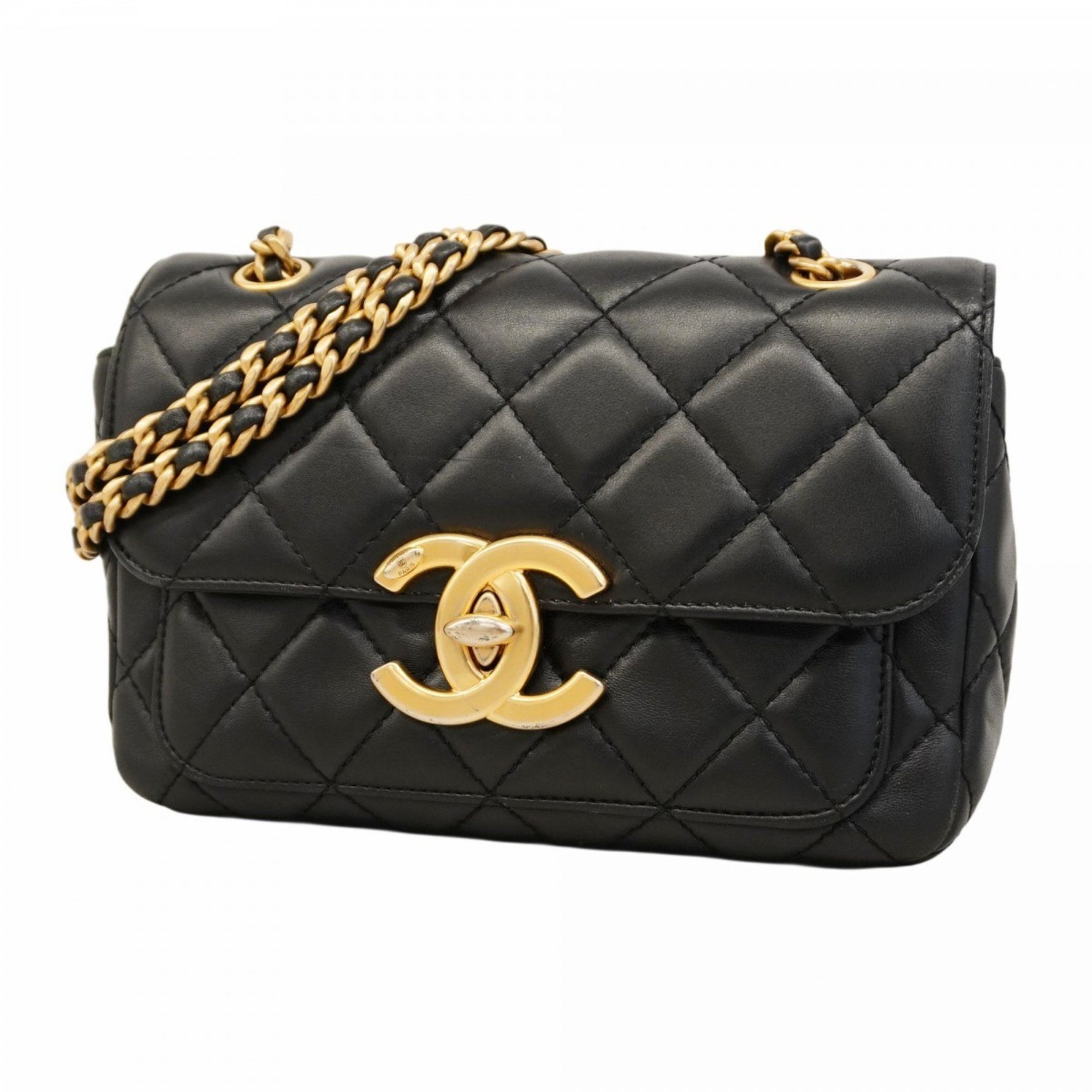Chanel Matelasse Shoulder Bag with Chain Bag, Lambskin