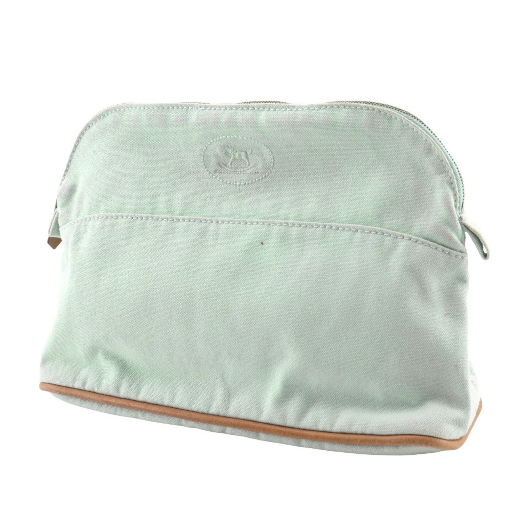 Hermes Bolide pouch 25 Pouch Baby line Cotton Light blue