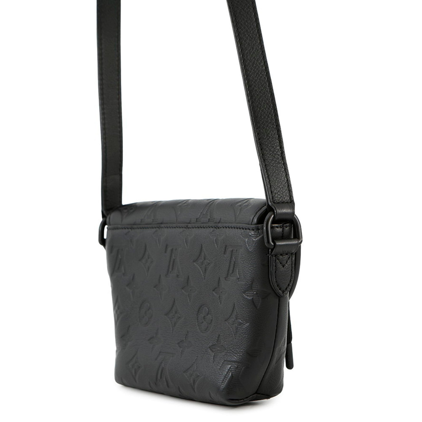 Louis Vuitton Monogram Shadow Pulse Wearable Wallet Shoulder Bag LOUIS VUITTON Black