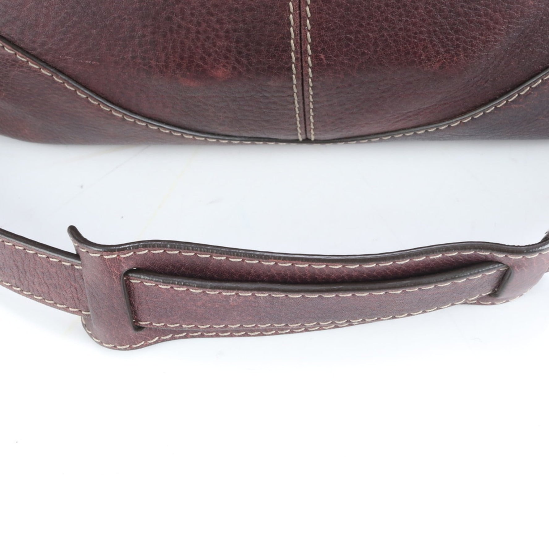 Gucci G Logo Leather Shoulder Bag, Crossbody, Brown with Silver Hardware