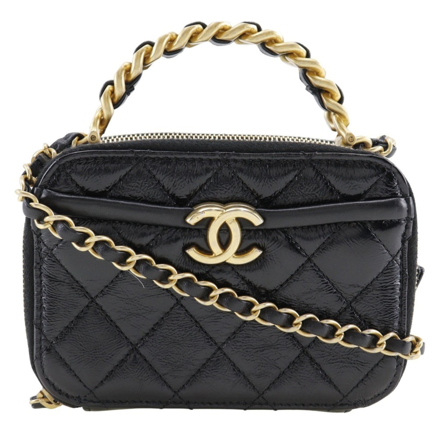 CHANEL Handbag, Matelasse Shoulder Bag, Lambskin, 2020, Mini