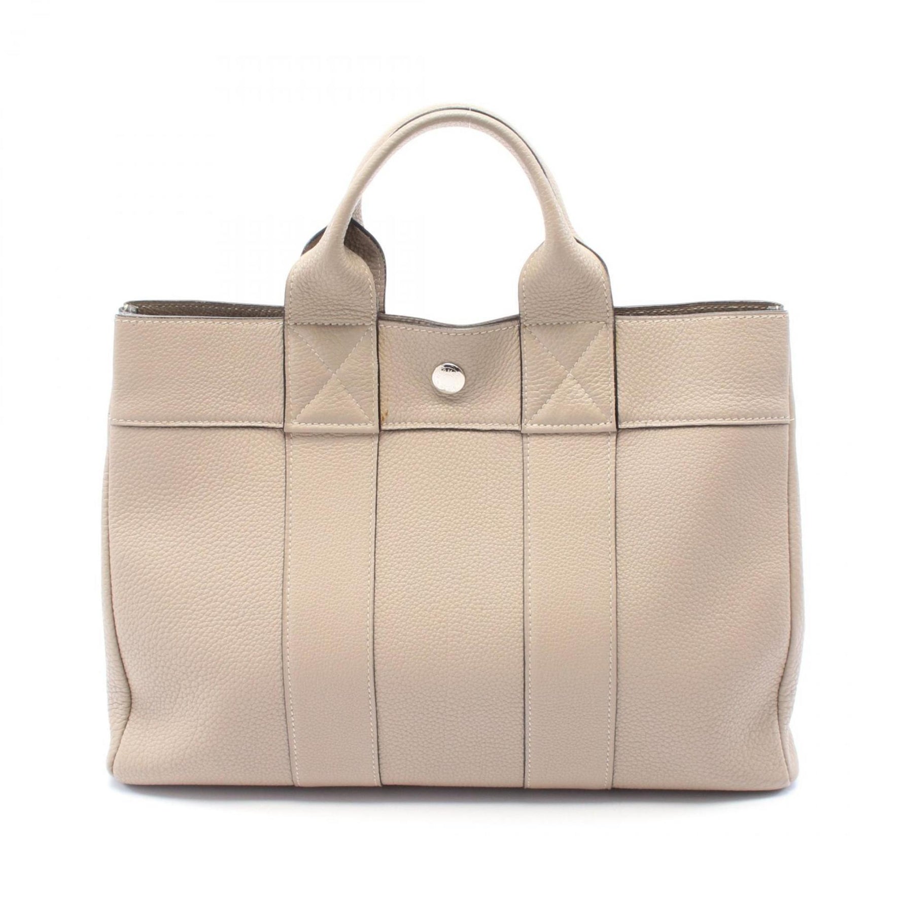 Hermes Foult PM Tote Bag Togo Beige