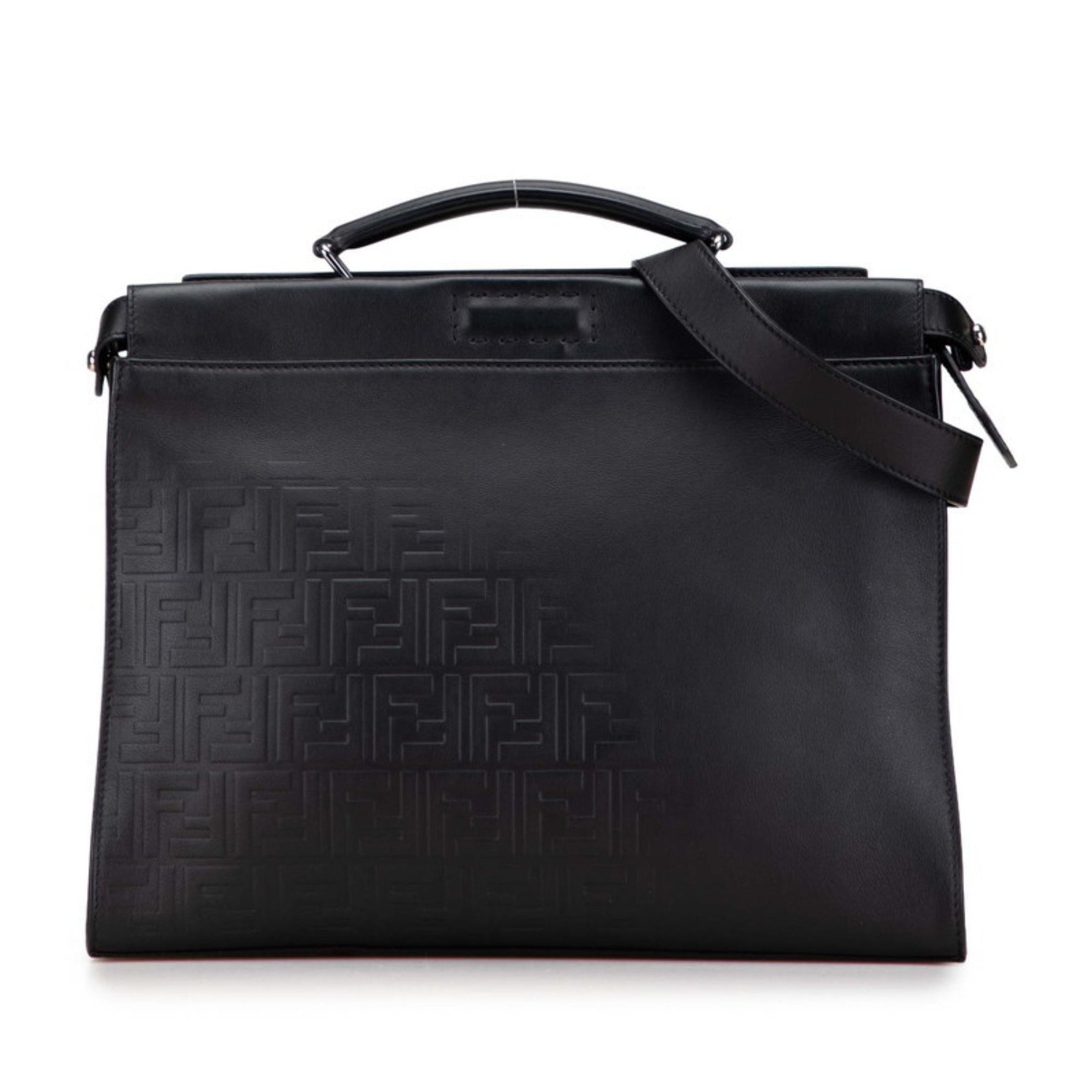 Fendi Zucca Peekaboo Business Bag/Shoulder Bag, Leather