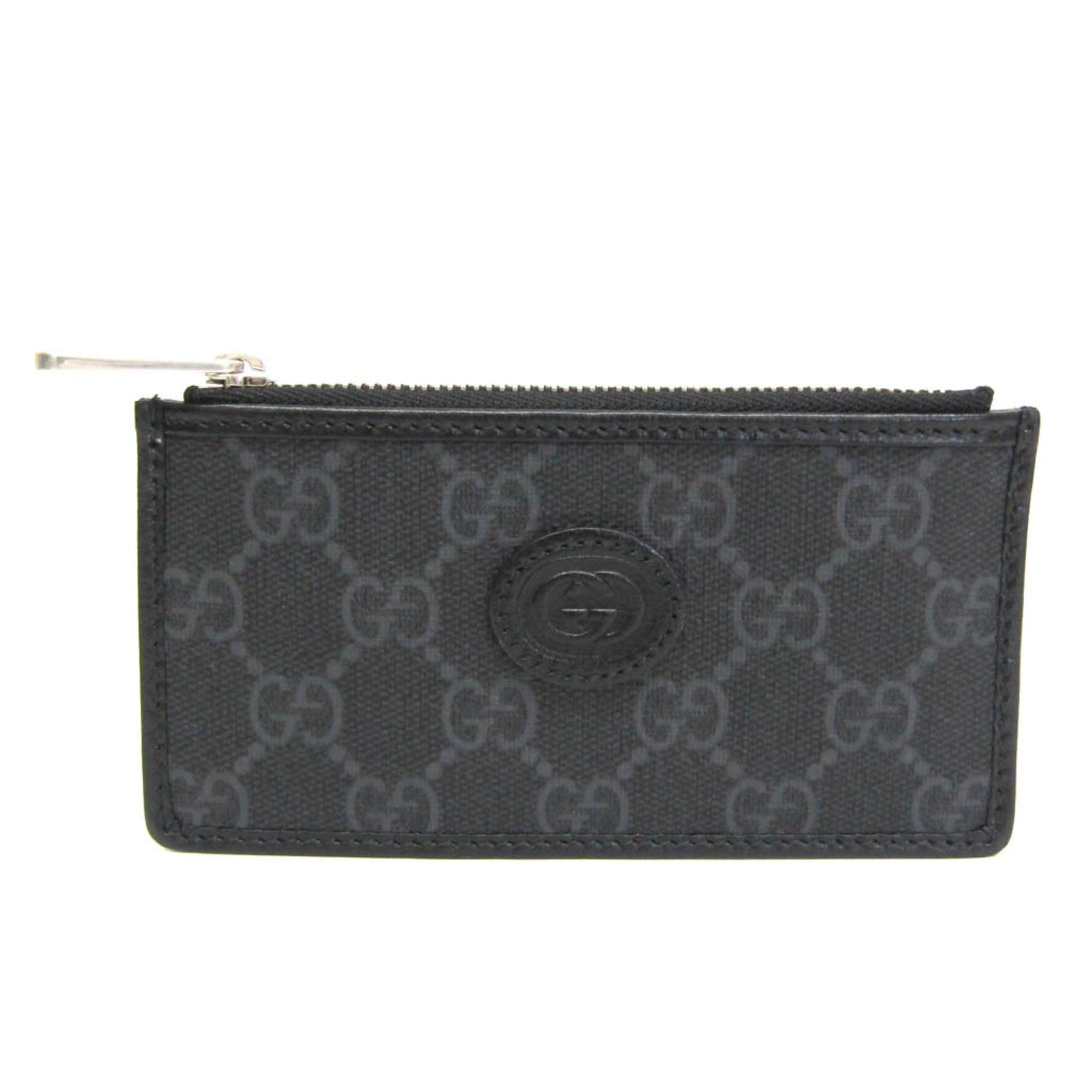 Gucci Interlocking G Leather GG Supreme Card Case