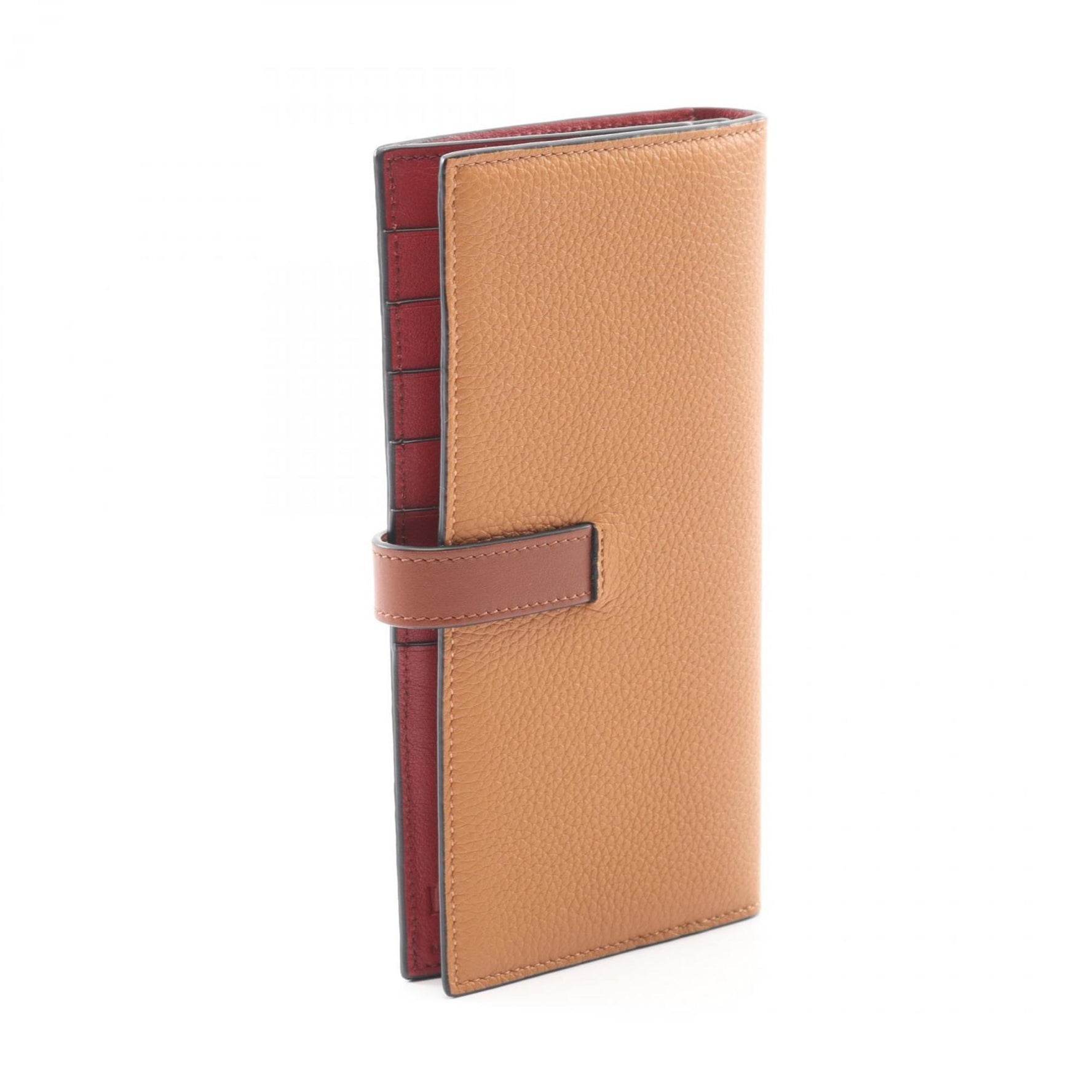 LOEWE Vertical Wallet, Large, Bifold, Leather