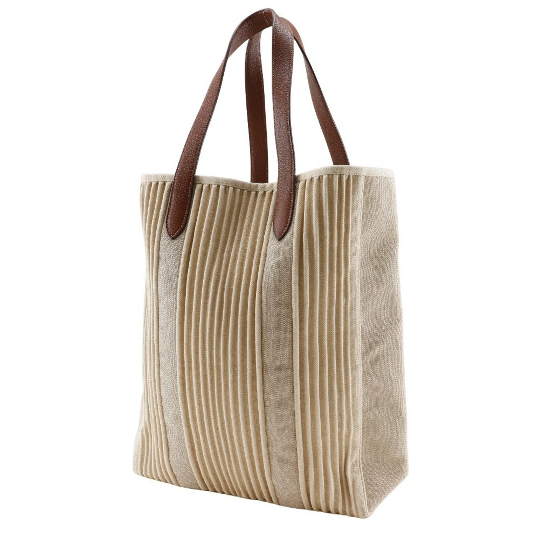 Hermes Cabas Calicut Tote Bag Sold Canvas Made in India 2008 □L Kabas Unisex