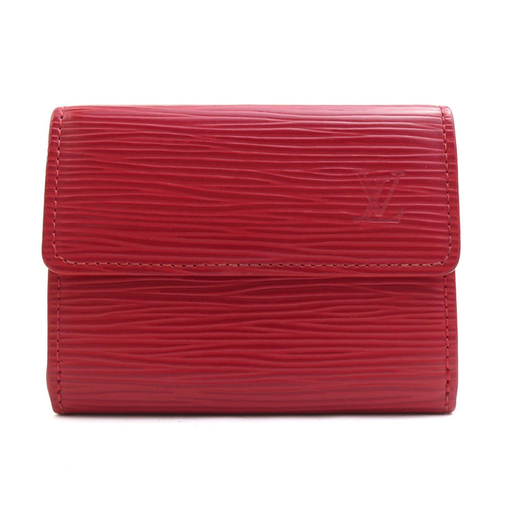 Louis Vuitton Wallet/Coin Case Business Card Case/Card Epi Leather Red Men's