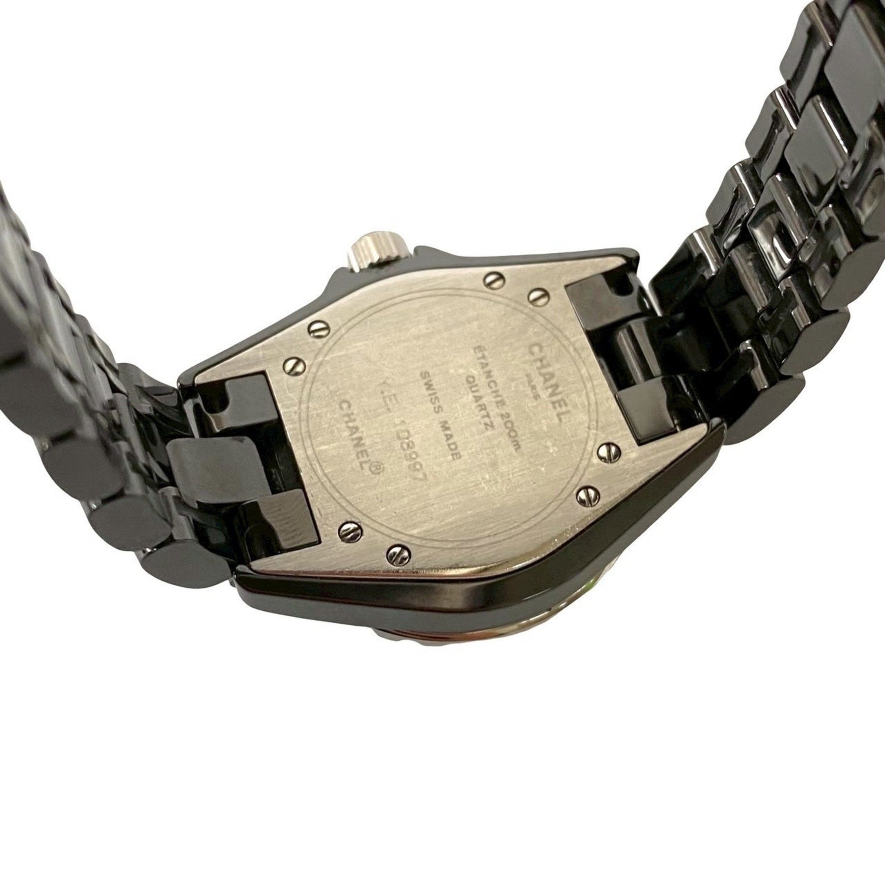 CHANEL Quartz Automatic Stainless Steel and Ceramic Watch Black