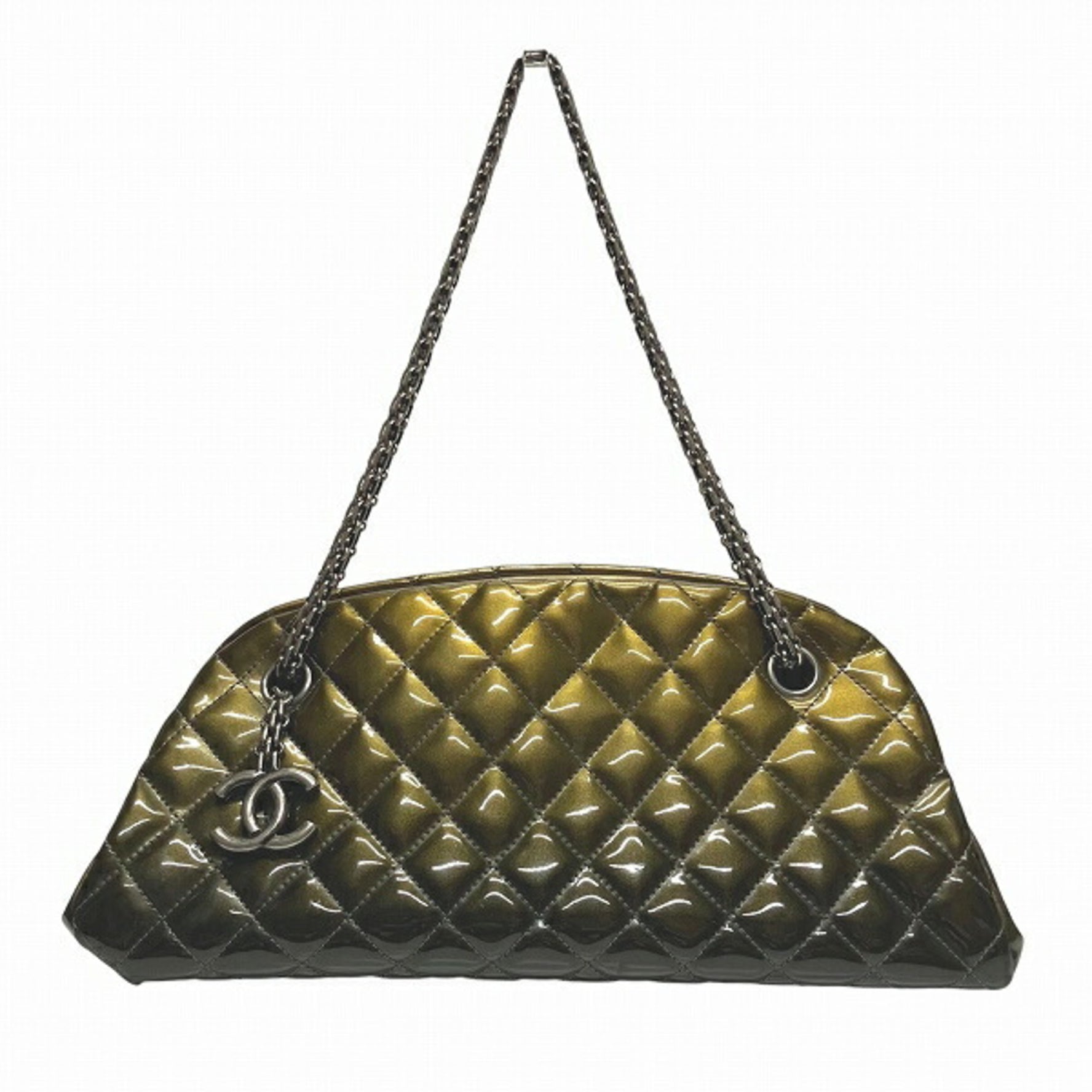 CHANEL Mademoiselle 9853 Coco Mark Bowling Bag Shoulder